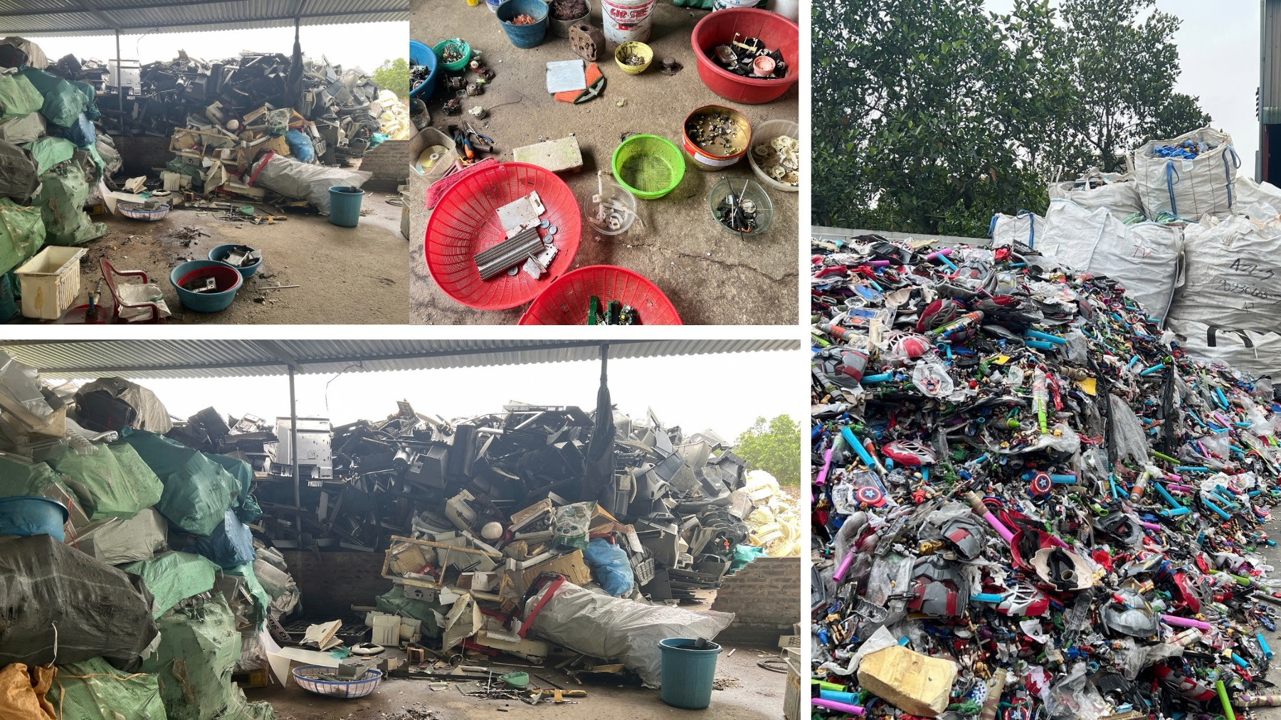 Hình ảnh nhóm chuyên gia UNDP ghi lại tại thôn Bùi, Cẩm Xá, Hưng Yên trong chuyến đi thực địa.