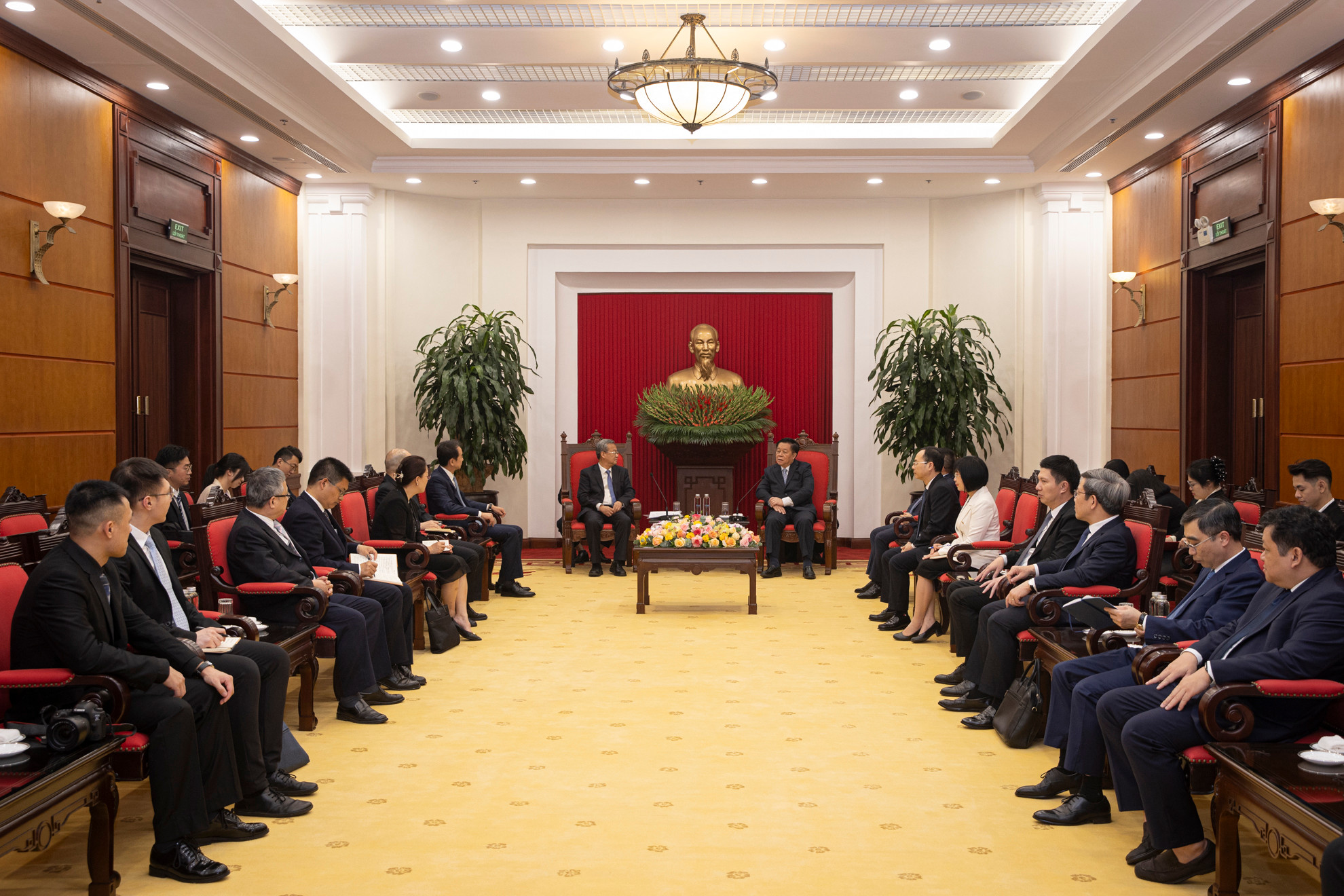 Quang cảnh buổi tiếp.