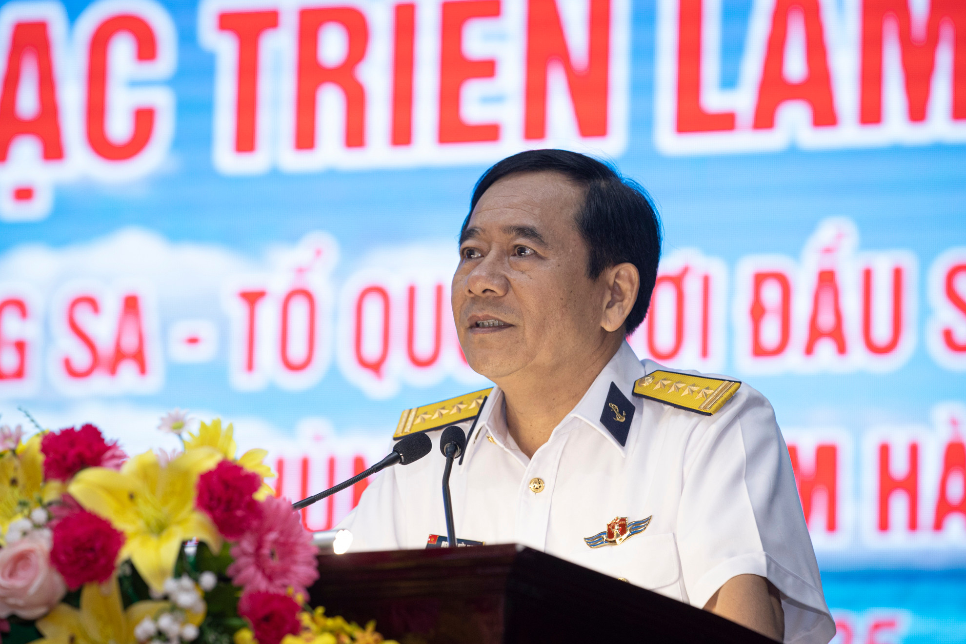 Phát biểu tại lễ khai mạc, Đại tá Nguyễn Hữu Minh, Phó Chính ủy Vùng 4 Hải quân cho biết: "Đây là triển lãm có ý nghĩa đặc biệt quan trọng, cán bộ chiến sĩ vùng 4 Hải quân rất mong chờ và đón nhận sự kiện này. Triển lãm giúp cán bộ chiến sĩ toàn vùng hiểu đầy đủ, sâu sắc hơn về ý nghĩa, tầm vóc vĩ đại, giá trị lịch sử to lớn của Đại thắng mùa Xuân 1975 nói chung và giải phóng Trường Sa nói riêng".