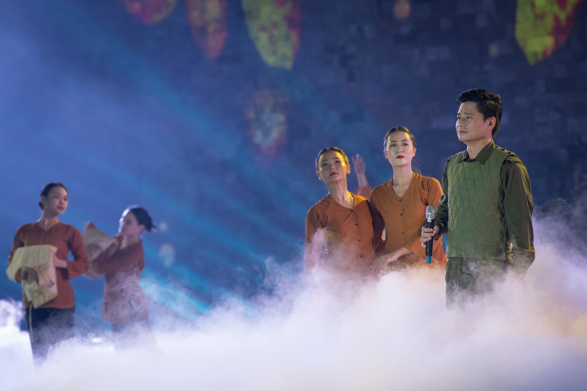 Tiết mục biểu diễn nghệ thuật tại chương trình "Hà Nội - Bản hùng ca phố".