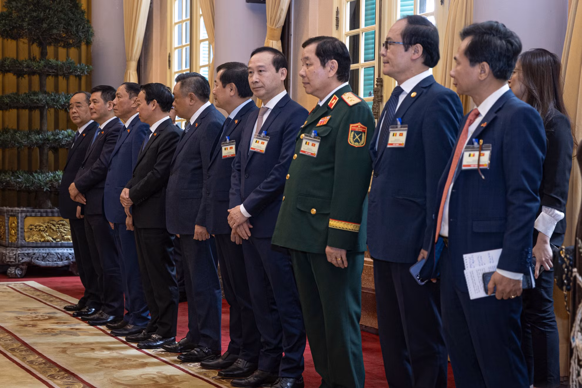 [Ảnh] Chủ tịch nước Lương Cường và Nhà vua Vương quốc Bỉ chứng kiến Lễ trao đổi văn kiện Việt Nam-Bỉ ảnh 6