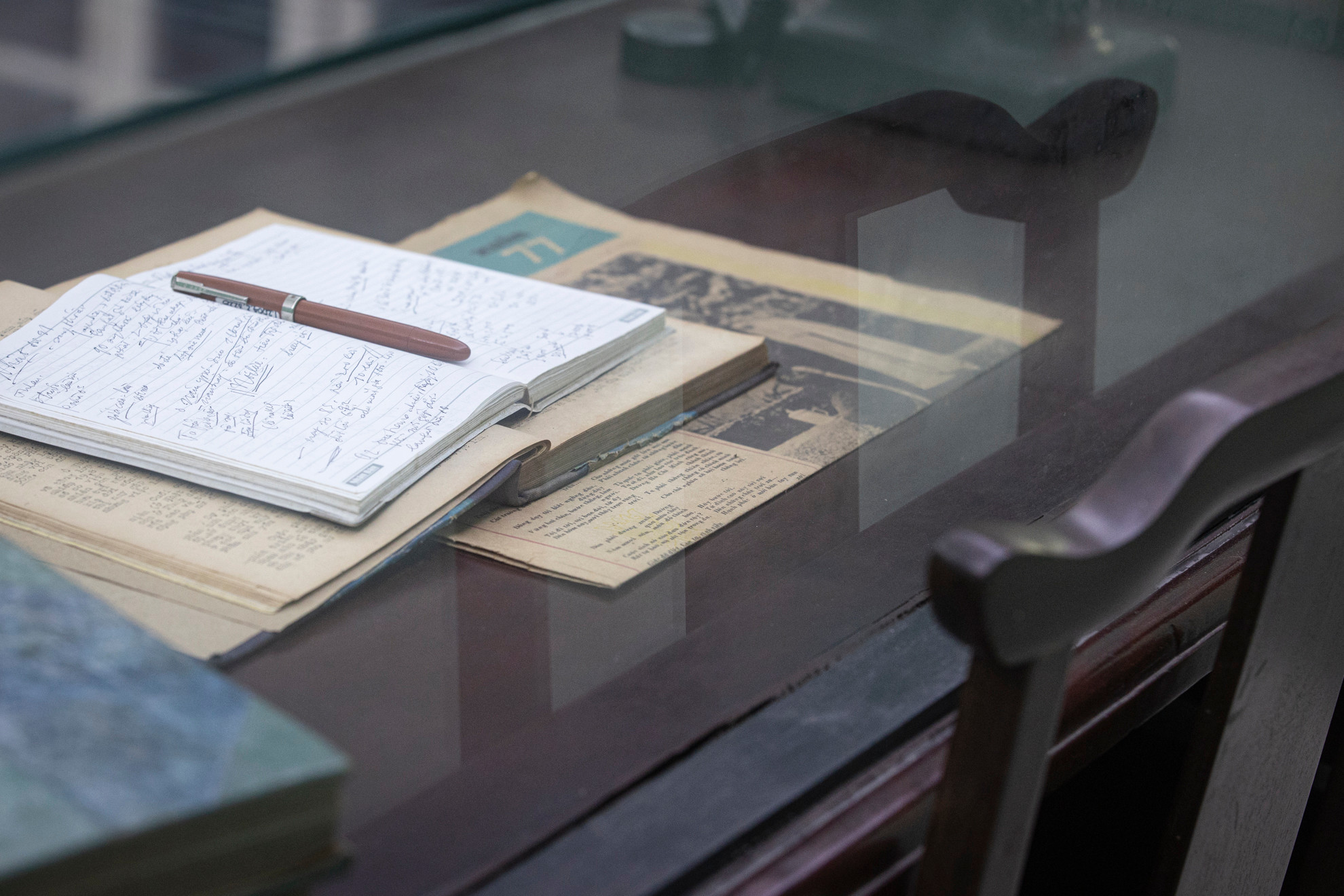 Căn phòng nằm tại phía đông nhà D67, rộng 35m, là nơi Đại tướng Võ Nguyên Giáp làm việc từ tháng 11/1968 đến năm 1980.