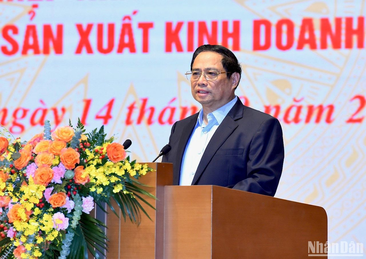 Thủ tướng Phạm Minh Chính phát biểu chỉ đạo Hội nghị.