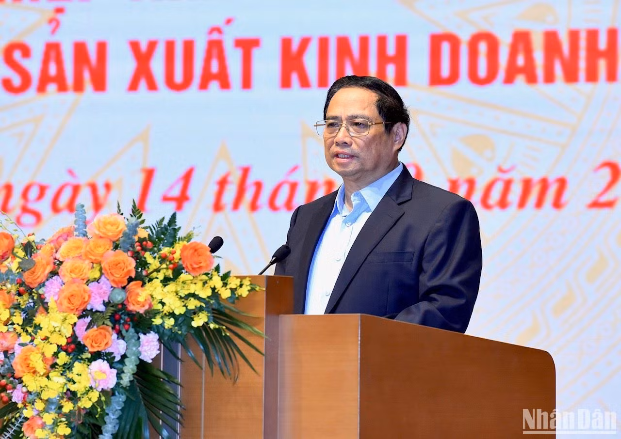 Thủ tướng Phạm Minh Chính phát biểu chỉ đạo Hội nghị.