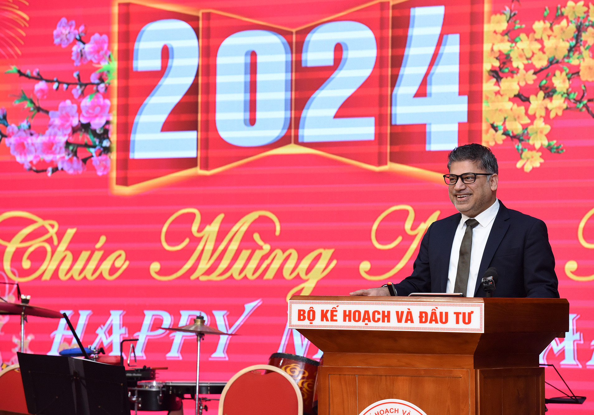 Ông Nitin Kapoor - Đại diện AstraZeneca phát biểu.