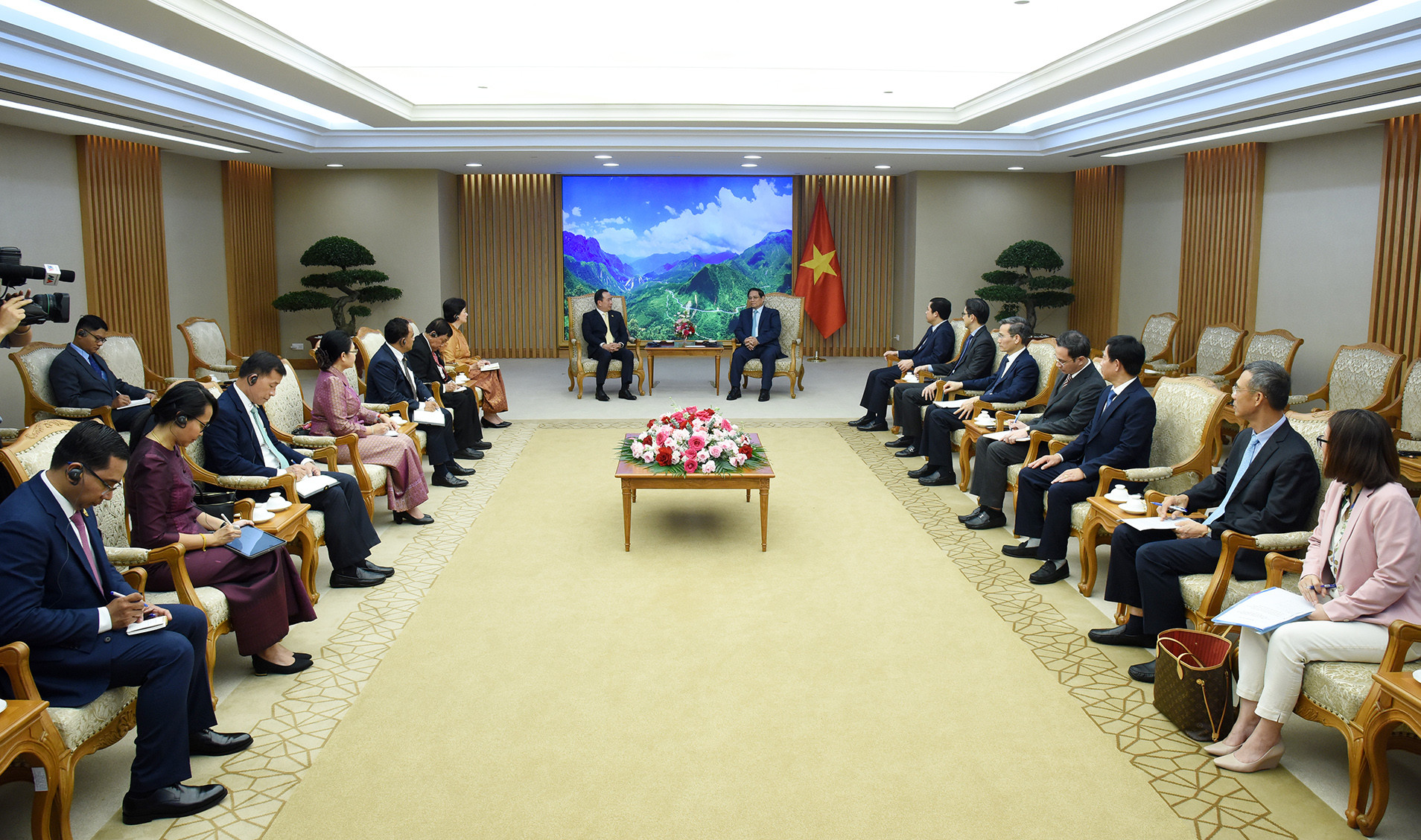 Quang cảnh buổi tiếp.