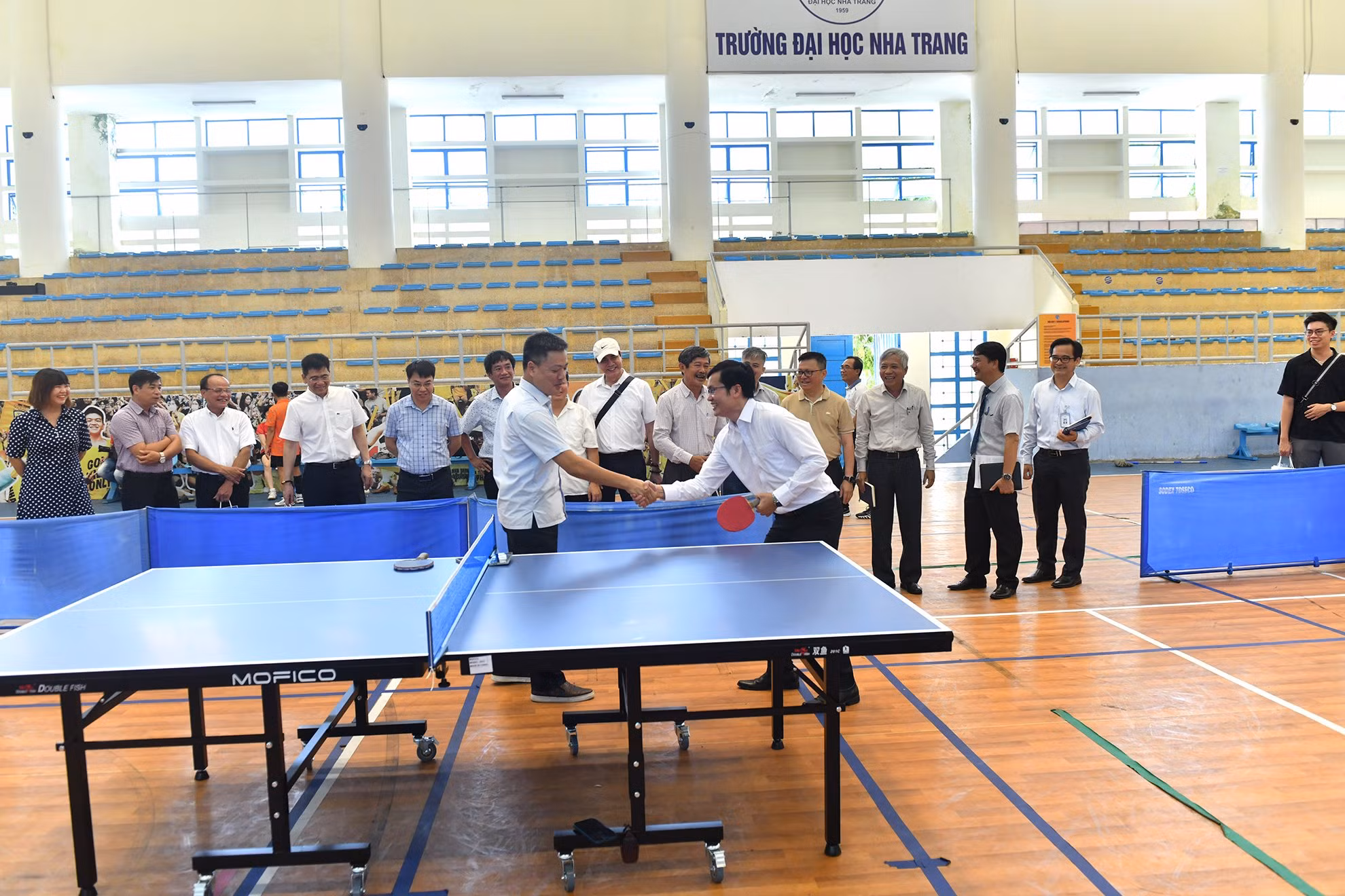 Dù chỉ là vài đường bóng nhưng hai bên đã để lại những ấn tượng tốt đẹp, tinh thần thể thao cao thượng.