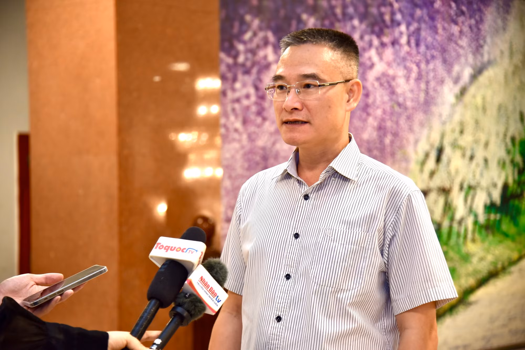 Ông Nguyễn Công Hoan, Tổng giám đốc Công ty Flamingo Redtours chia sẻ bên lề hội thảo góc nhìn của doanh nghiệp lữ hành.