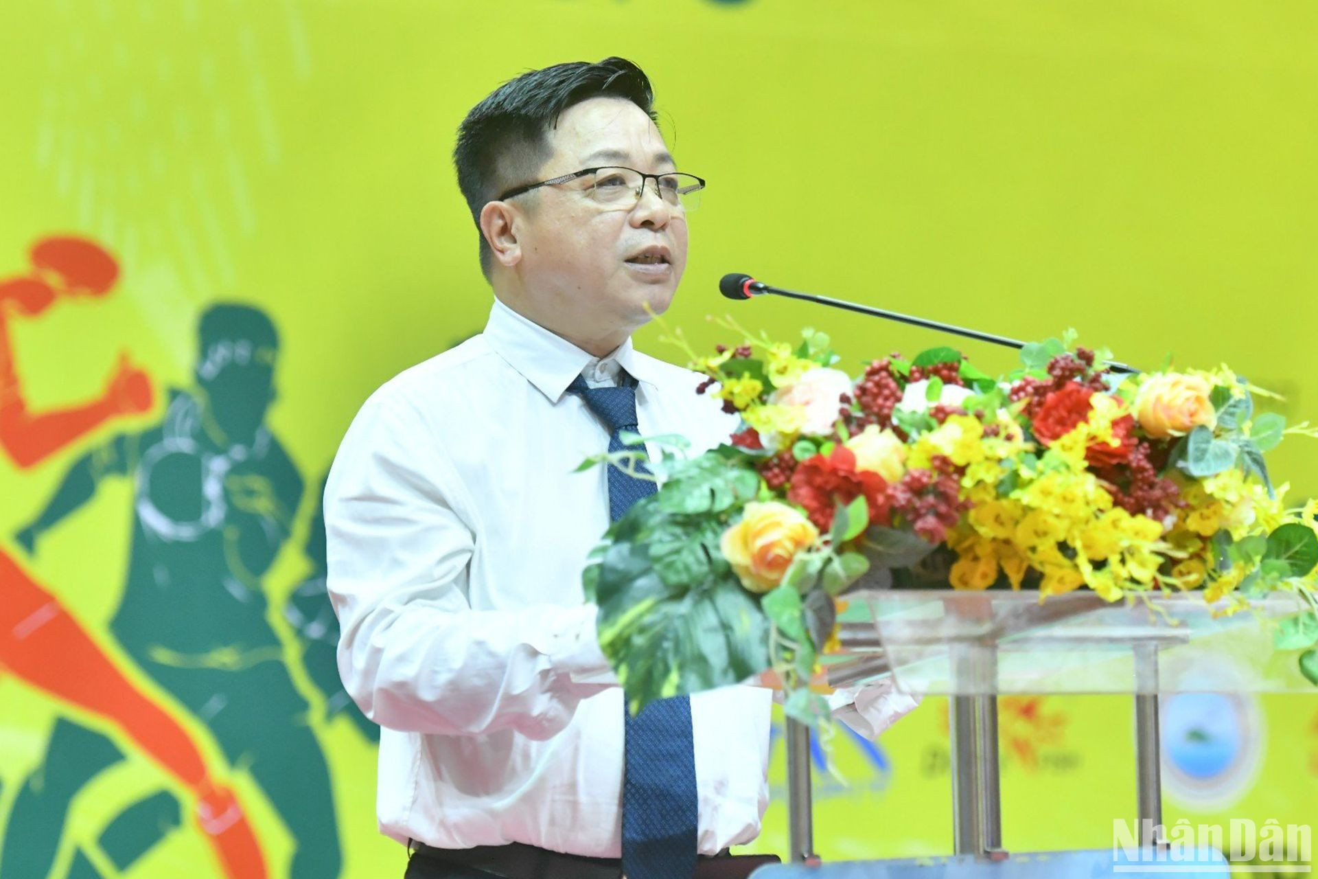 Đồng chí Quế Đình Nguyên, Phó Tổng Biên tập Báo Nhân Dân phát biểu tại Lễ bế mạc.