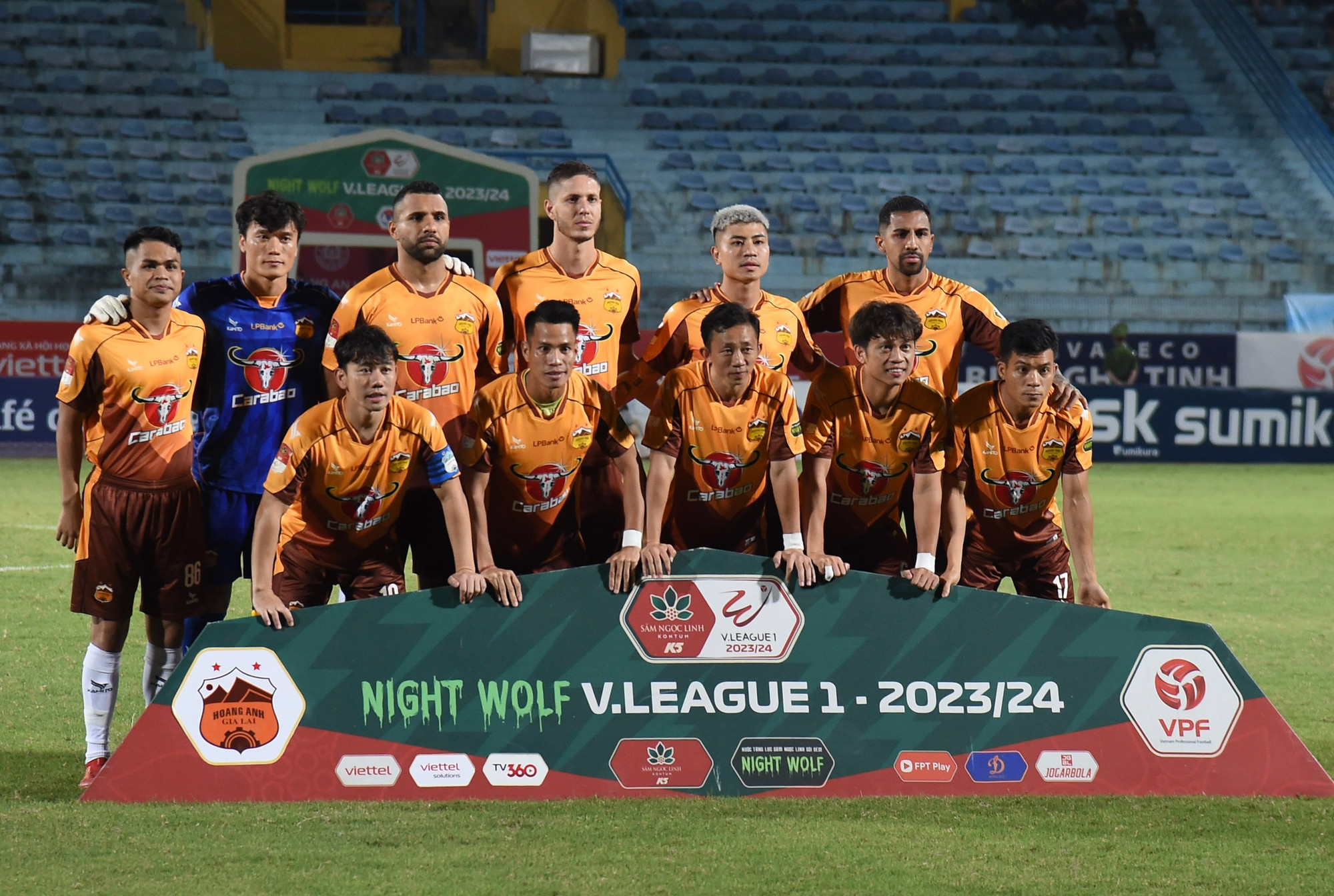 Đội hình xuất phát của Hoàng Anh Gia Lai.