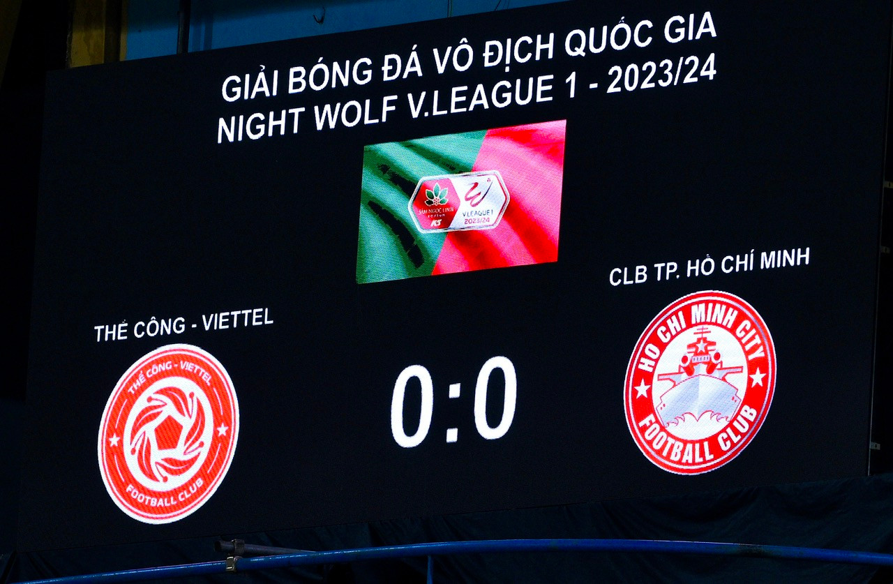 Trận đấu giữa Thể Công Viettel và TP Hồ Chí Minh có kết quả hoà 0-0. Trận đấu giữa Thể Công Viettel và TP Hồ Chí Minh có kết quả hoà 0-0.