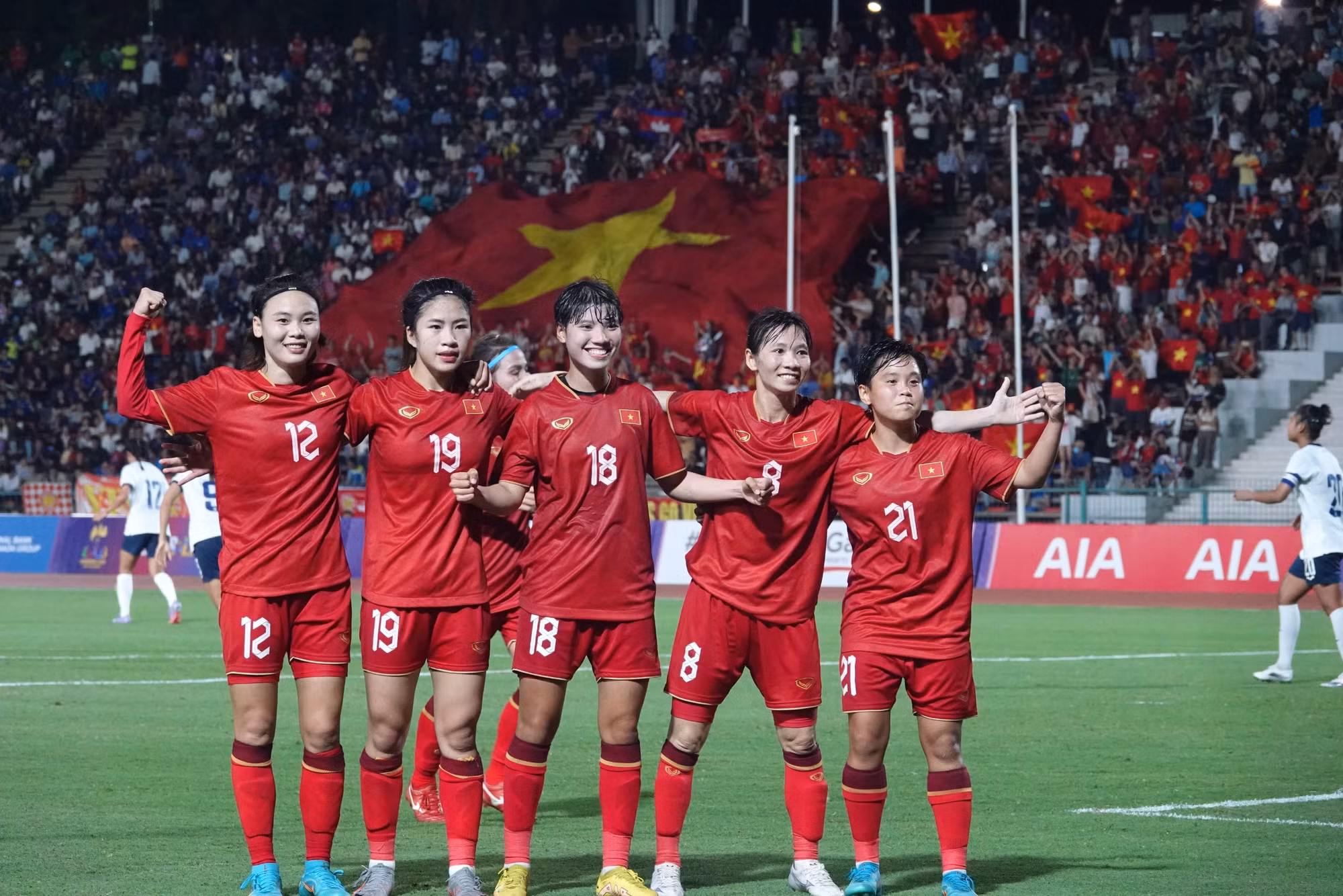 Đội tuyển nữ Việt Nam khẳng định vị thế ở Đông Nam Á. (Ảnh: Đăng Văn)