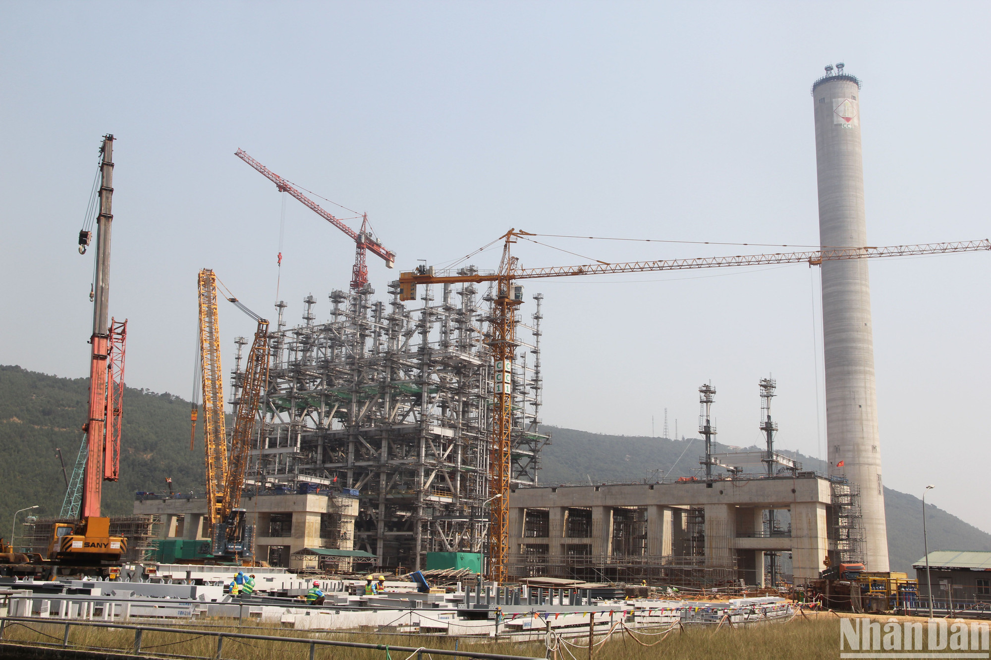 Toàn cảnh Nhà máy nhiệt điện Quảng Trạch 1.