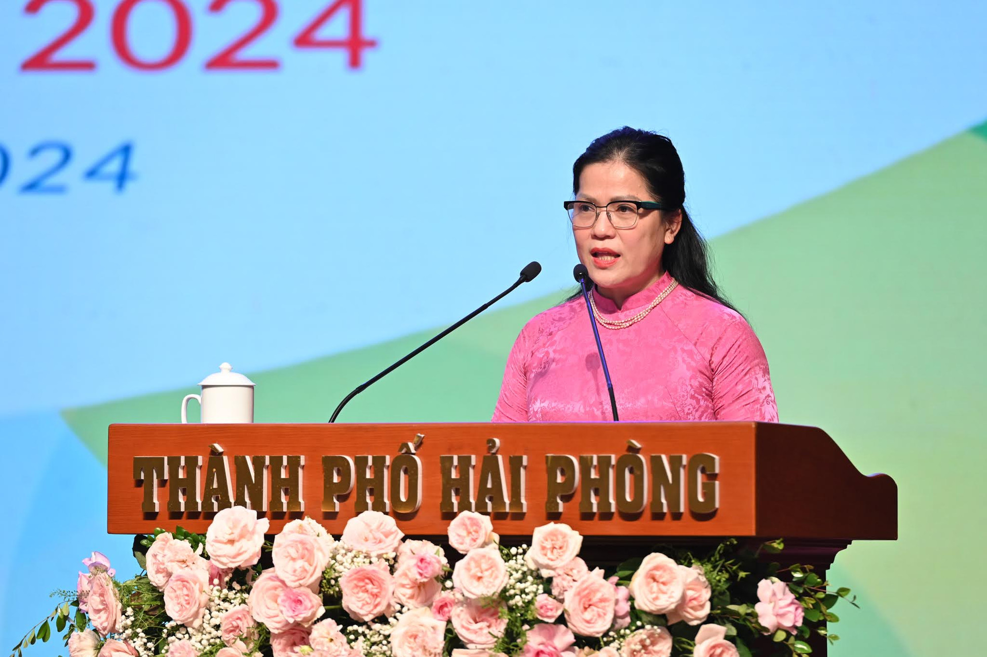 Thứ trưởng Giáo dục và Đào tạo Nguyễn Thị Kim Chi phát biểu tại Lễ bế mạc.