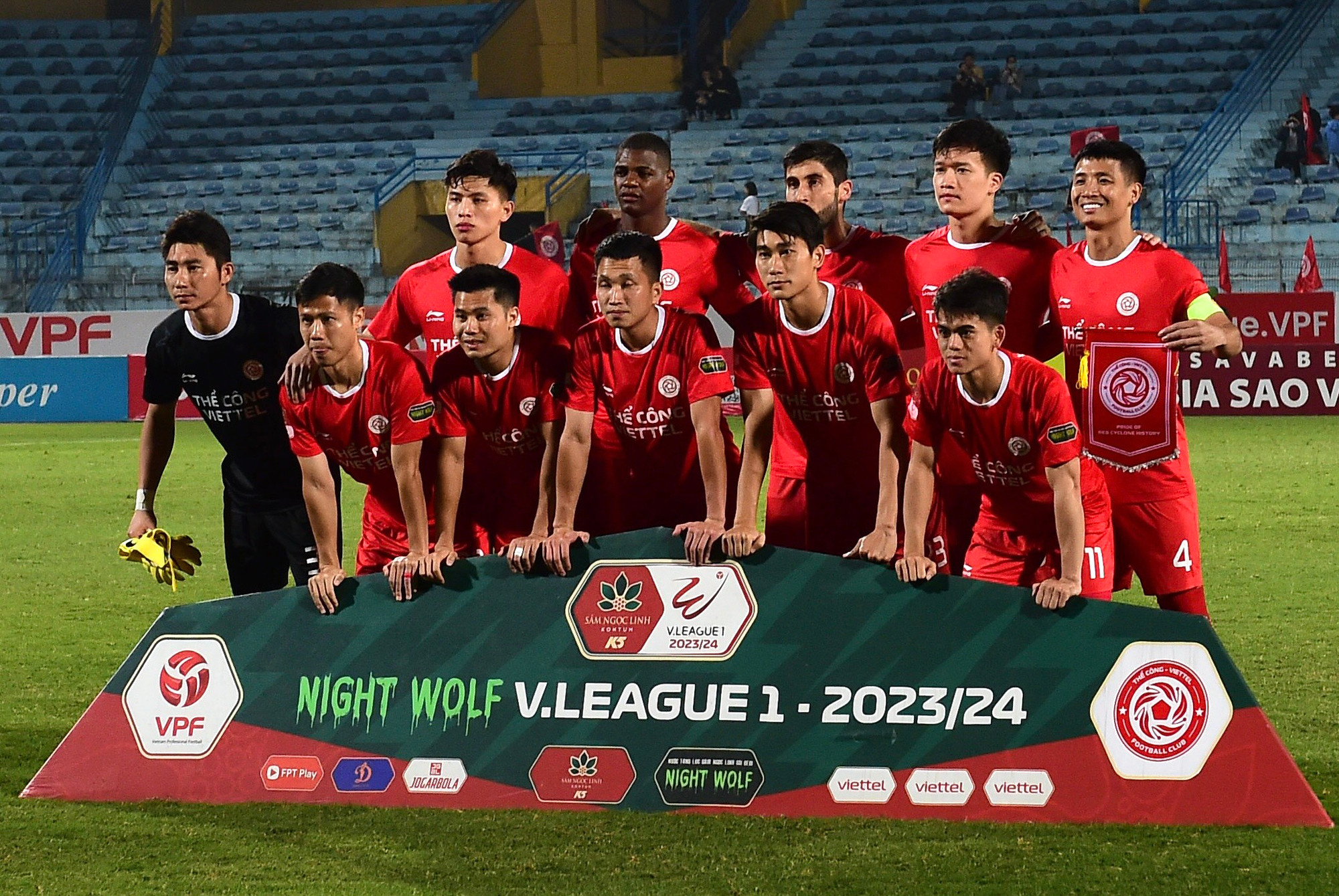 Đội hình xuất phát của Viettel.