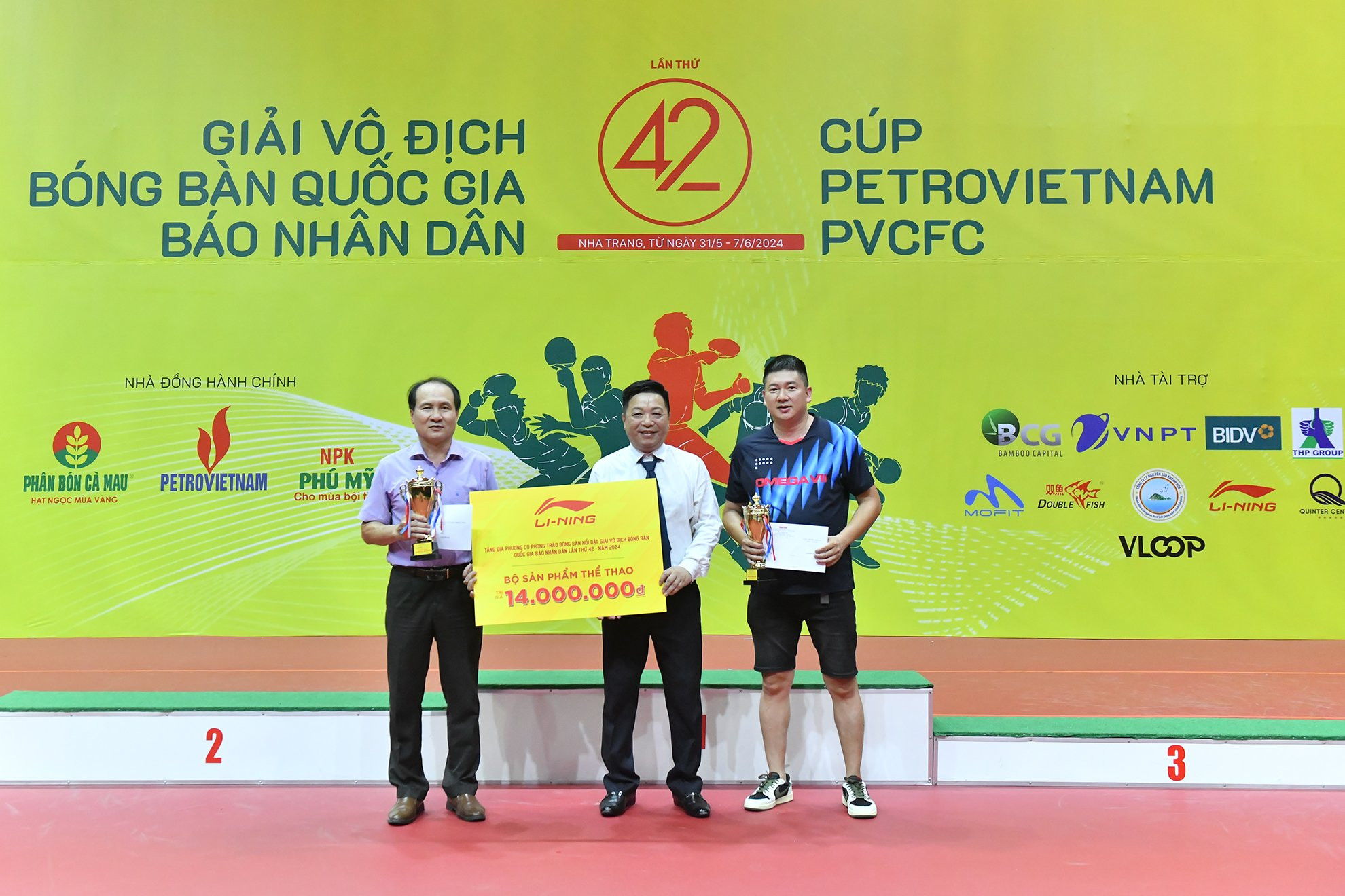 Trao tặng địa phương có phong trào bóng bàn nổi bật Giải vô địch bóng bàn quốc gia Báo Nhân Dân lần thứ 42 năm 2024.