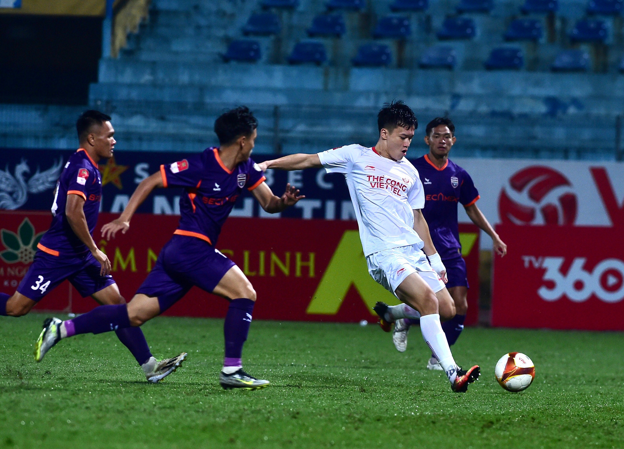 Quả bóng Vàng 2023 Hoàng Đức ảnh hưởng lớn tới lối chơi của Viettel.