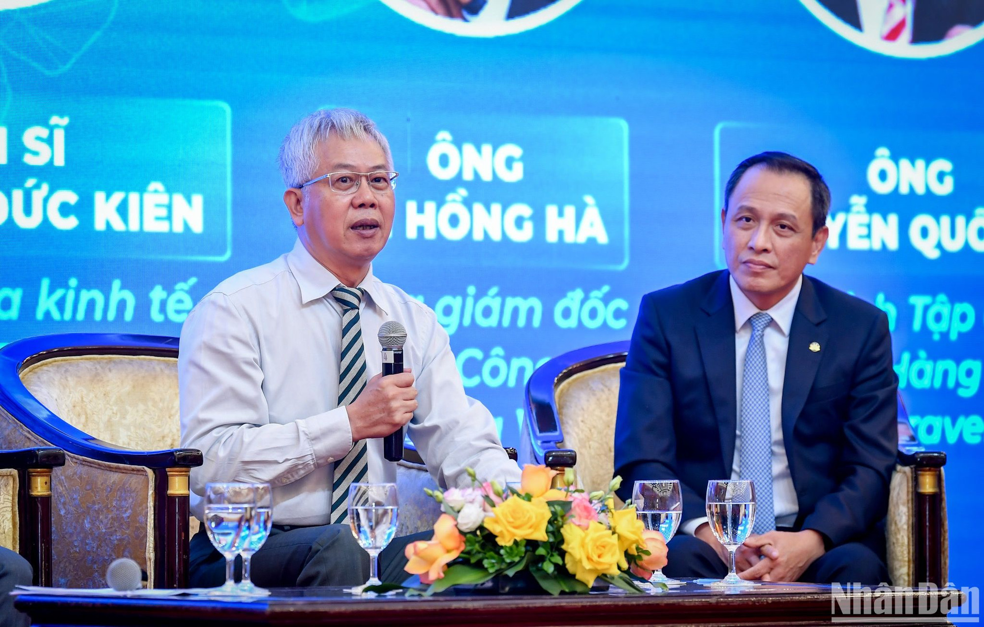 Tiến sĩ Nguyễn Đức Kiên, Chuyên gia kinh tế, Đại biểu Quốc hội khóa XII, XIII, XIV điều phối phiên thảo luận.