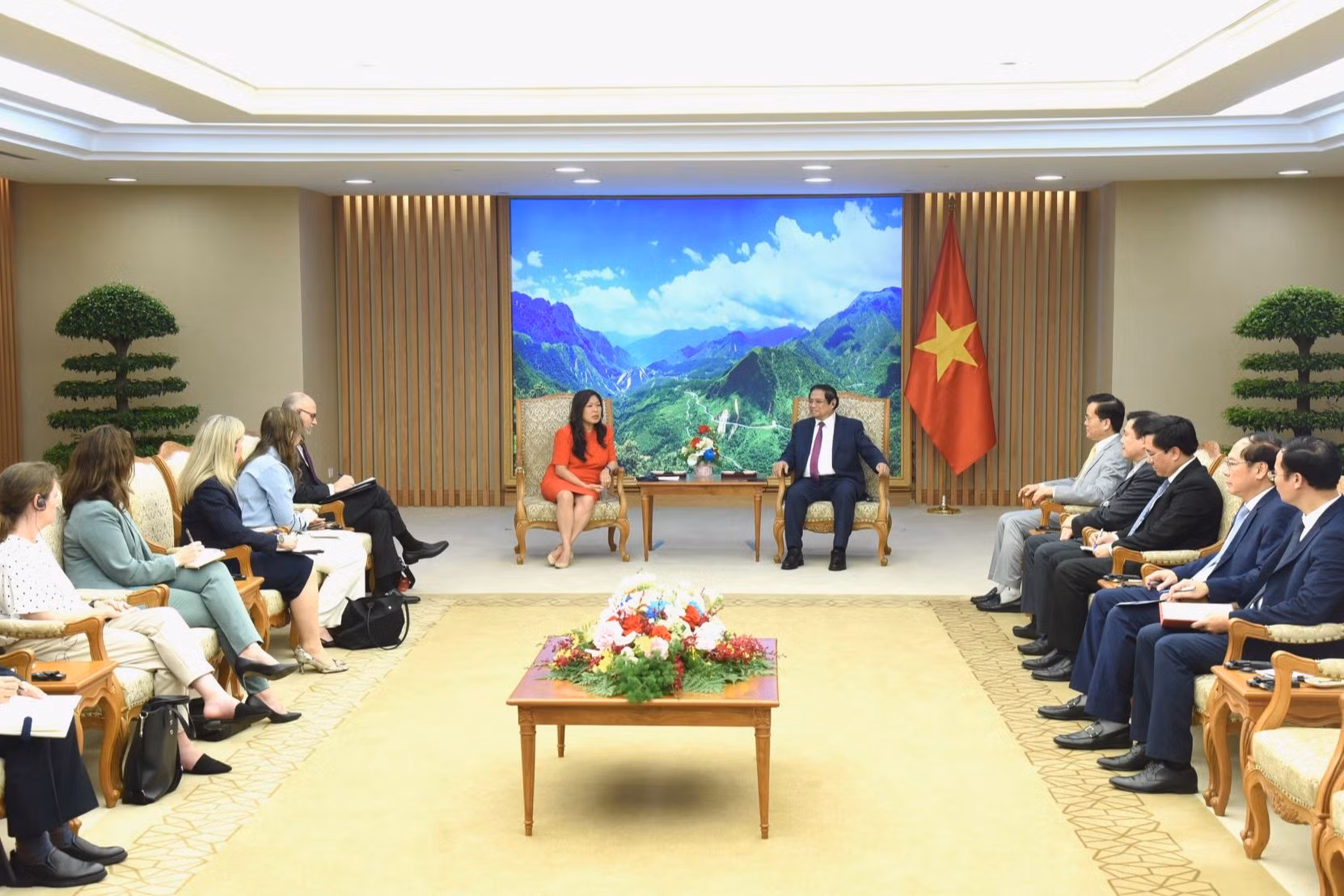 Quang cảnh buổi tiếp.