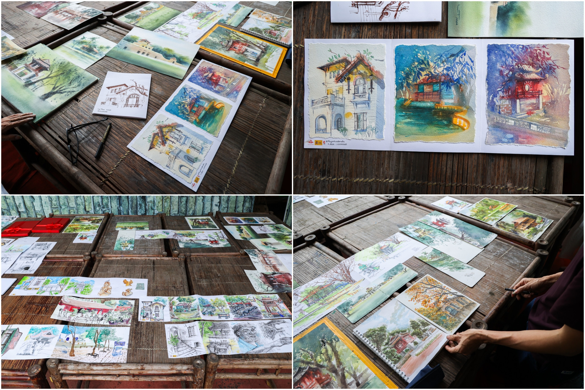 Một số tác phẩm của các học viên tham dự. Một số tác phẩm của các học viên tham dự.