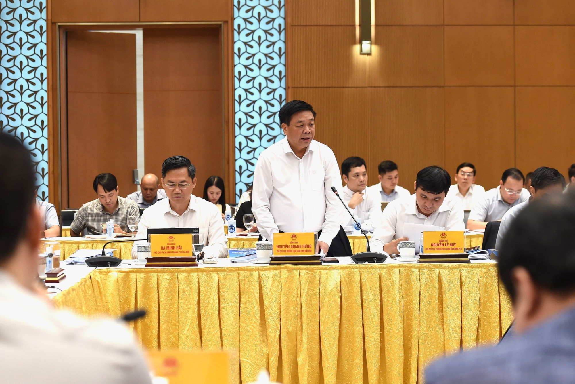 Phó Chủ tịch Thường trực Ủy ban nhân dân tỉnh Thái Bình Nguyễn Quang Hưng Phát biểu.