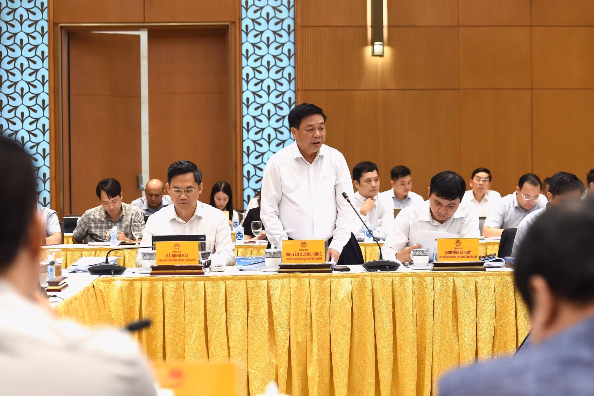 Phó Chủ tịch Thường trực Ủy ban nhân dân tỉnh Thái Bình Nguyễn Quang Hưng Phát biểu.