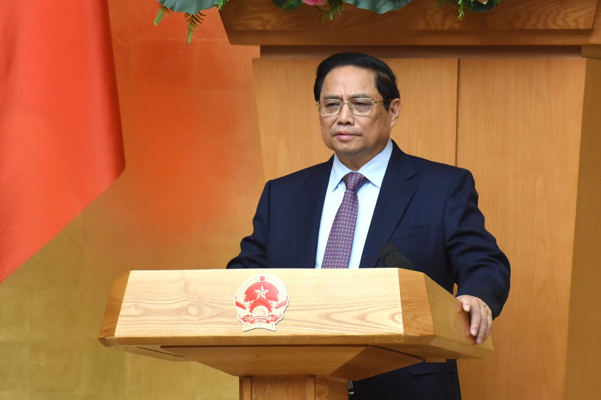 Thủ tướng Phạm Minh Chính phát biểu chỉ đạo tại phiên họp.