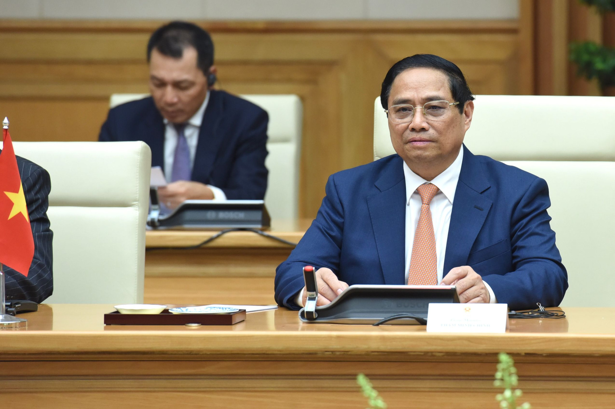 Thủ tướng Phạm Minh Chính phát biểu tại buổi làm việc.