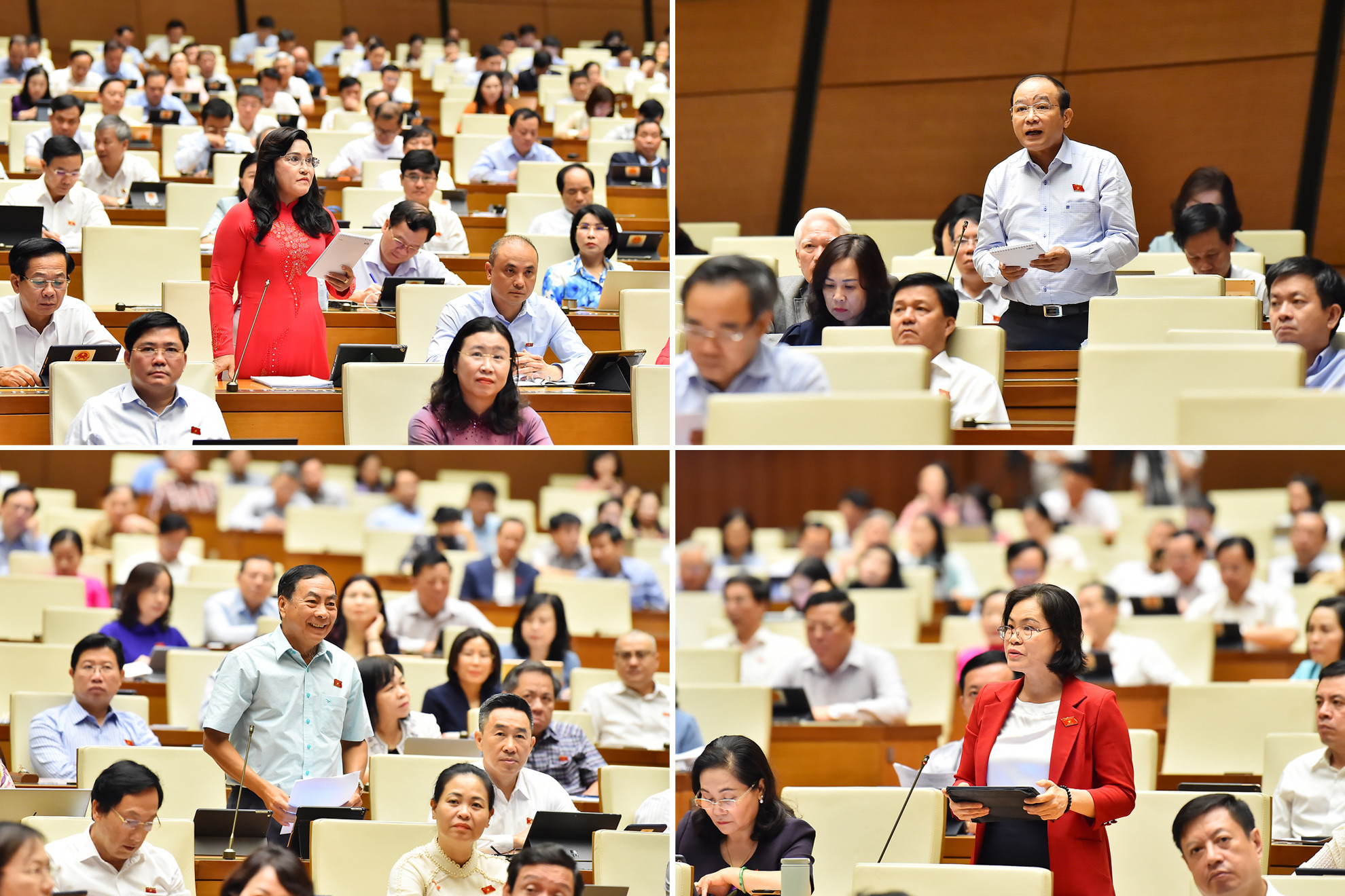 Các đại biểu Quốc hội đặt câu hỏi chất vấn liên quan đến lĩnh vực tài nguyên môi trường tới Bộ trưởng Đặng Quốc Khánh.