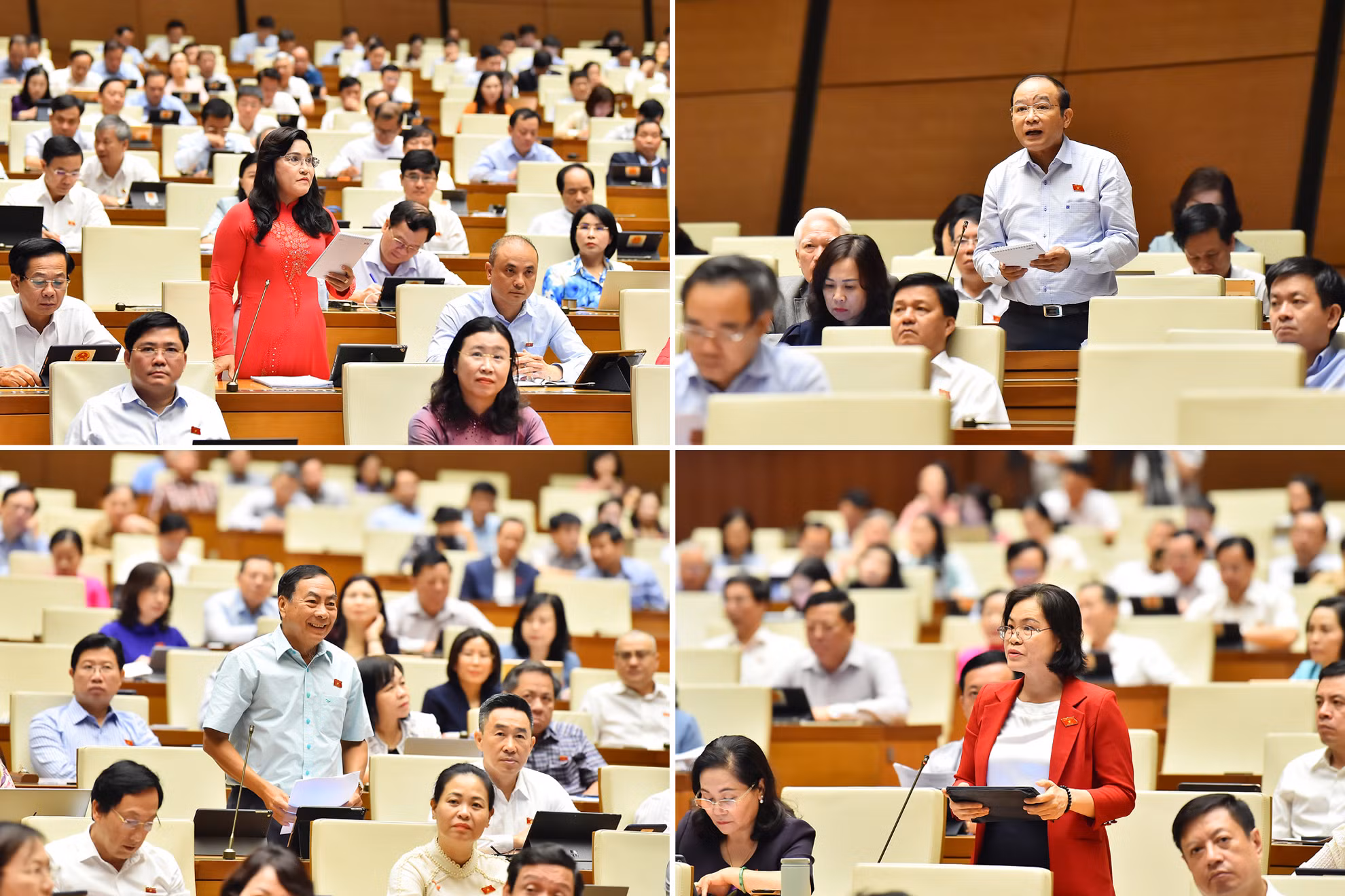 Các đại biểu Quốc hội đặt câu hỏi chất vấn liên quan đến lĩnh vực tài nguyên môi trường tới Bộ trưởng Đặng Quốc Khánh.