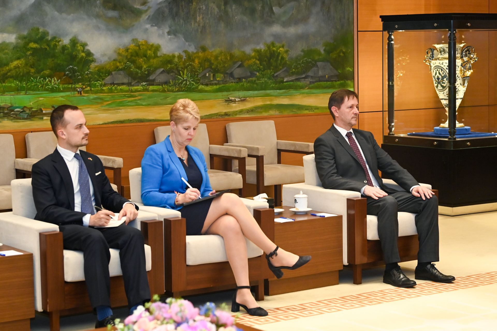 Các đại biểu Hungary dự buổi tiếp. Các đại biểu Hungary dự buổi tiếp.