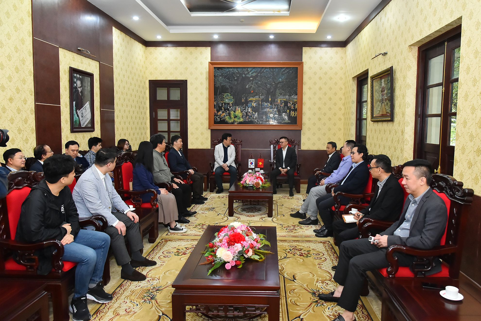 Quang cảnh buổi tiếp.