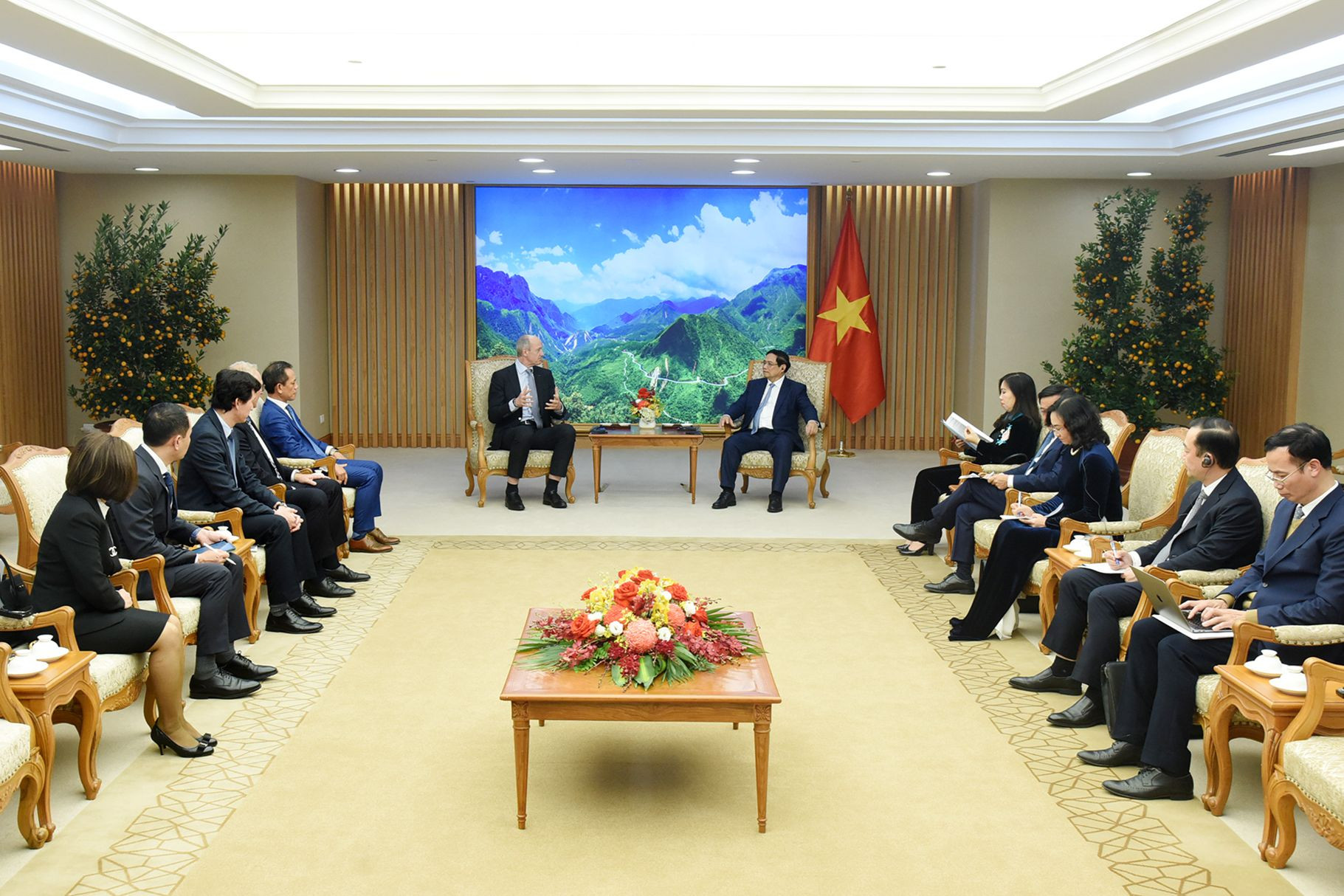 Quang cảnh buổi tiếp.