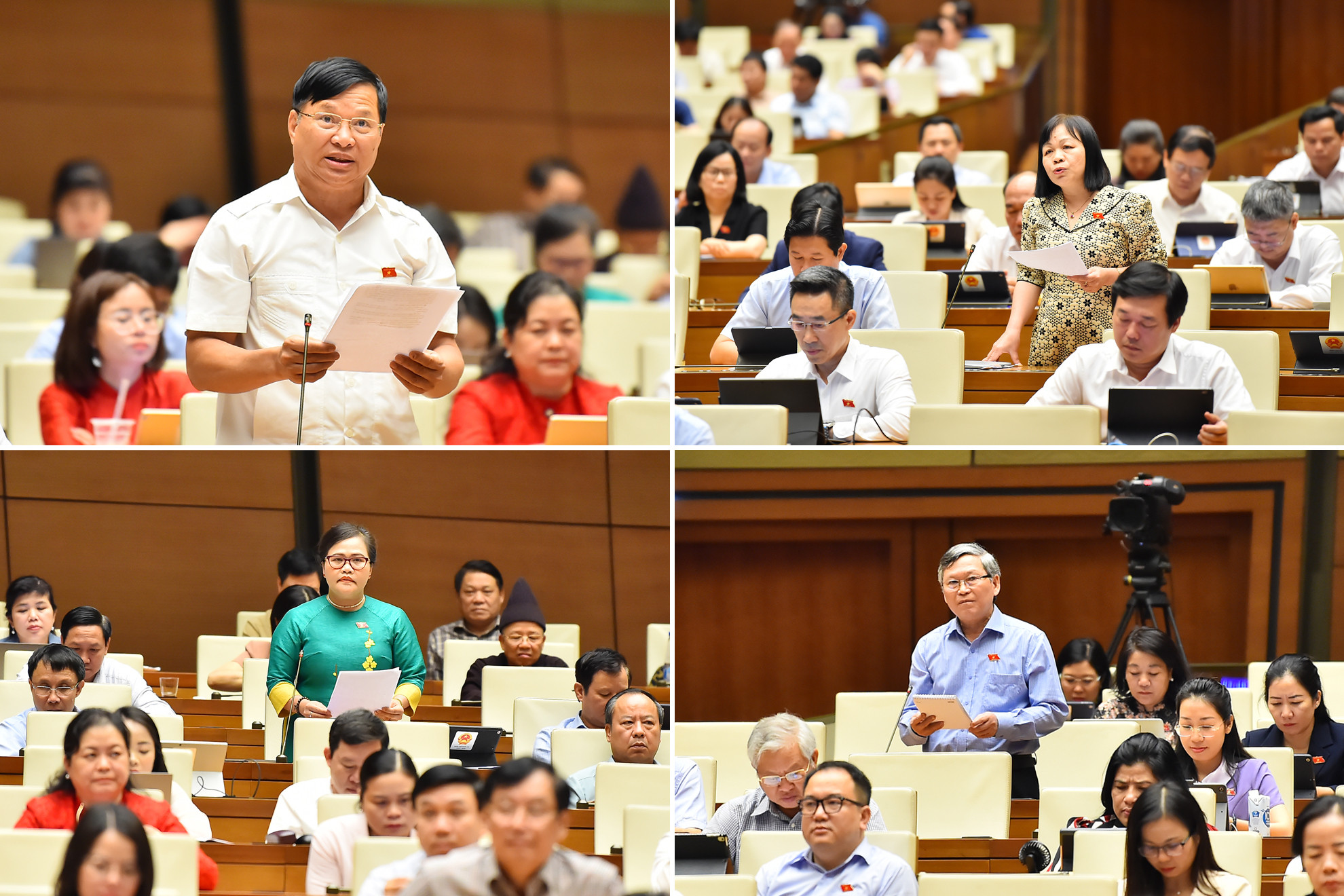 Đại biểu Quốc hội các tỉnh, thành phố phát biểu ý kiến thảo luận về dự thảo Nghị quyết của Quốc hội về thí điểm bổ sung một số cơ chế, chính sách đặc thù phát triển tỉnh Nghệ An.