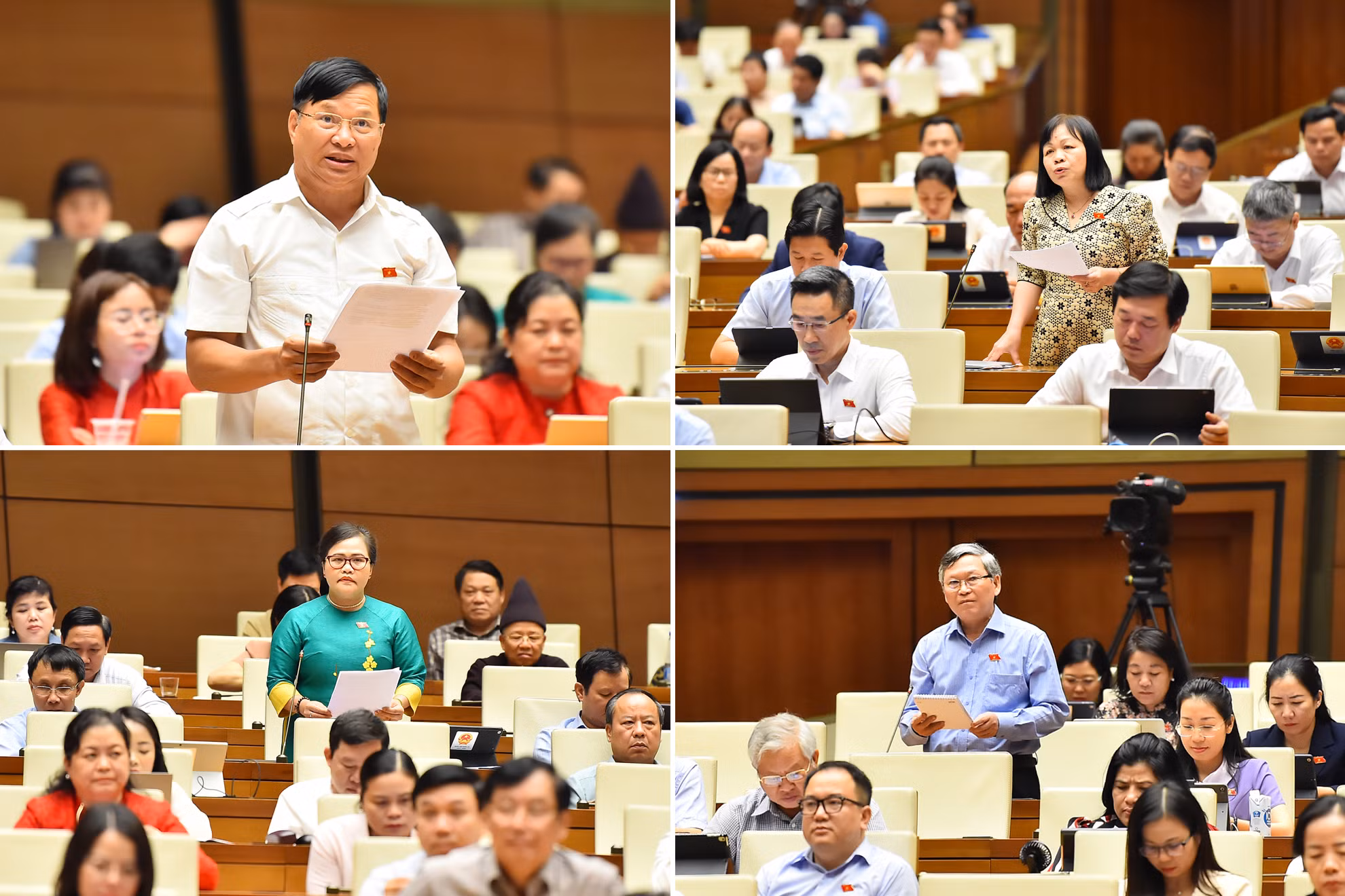 Đại biểu Quốc hội các tỉnh, thành phố phát biểu ý kiến thảo luận về dự thảo Nghị quyết của Quốc hội về thí điểm bổ sung một số cơ chế, chính sách đặc thù phát triển tỉnh Nghệ An.