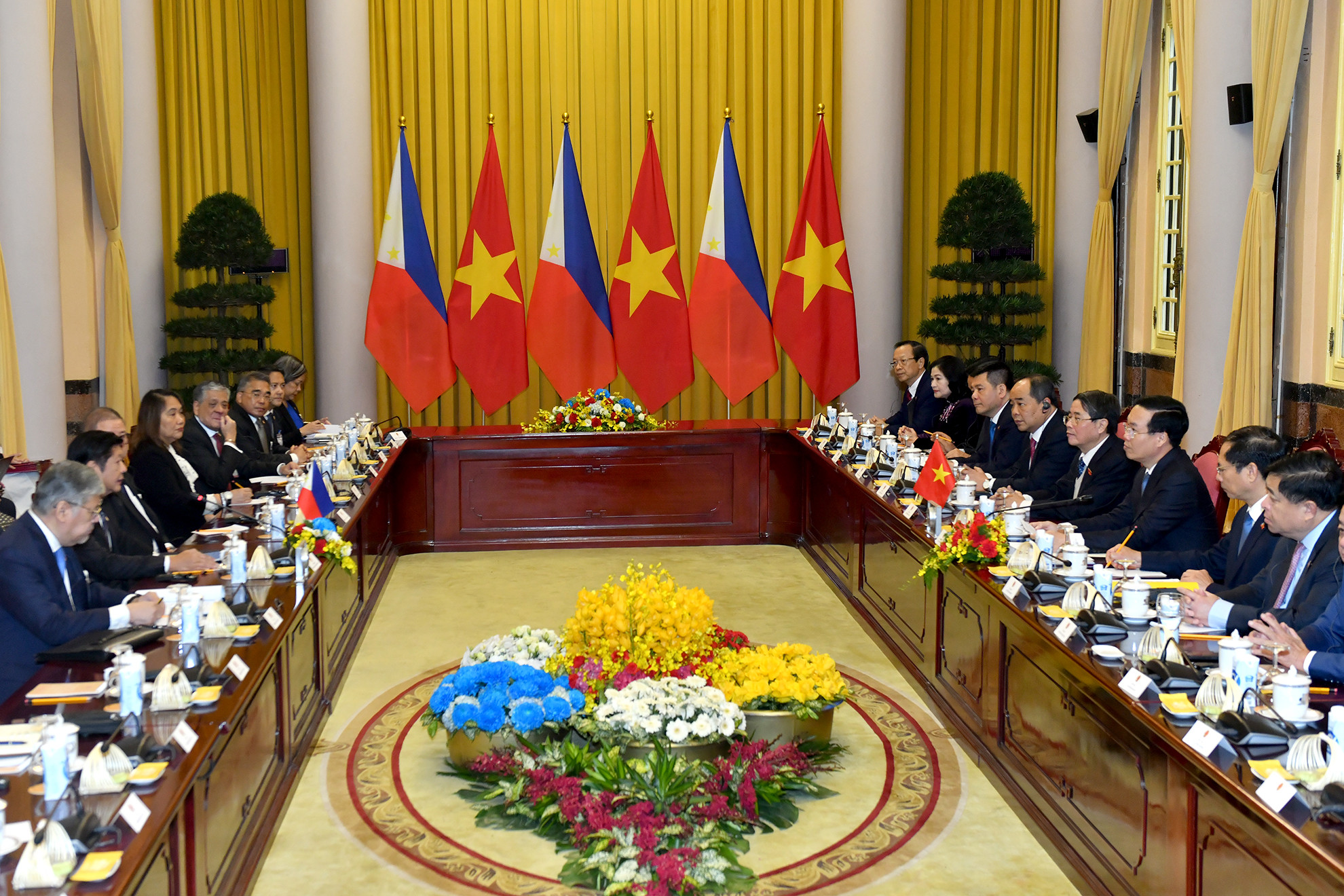 Quang cảnh hội đàm.