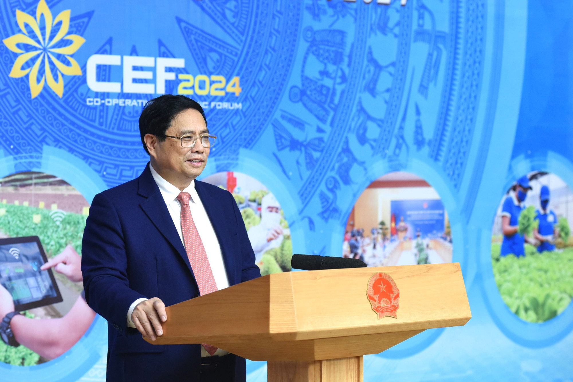 Thủ tướng Chính phủ Phạm Minh Chính chủ trì Diễn đàn kinh tế hợp tác, hợp tác xã năm 2024. Thủ tướng Chính phủ Phạm Minh Chính chủ trì Diễn đàn kinh tế hợp tác, hợp tác xã năm 2024.