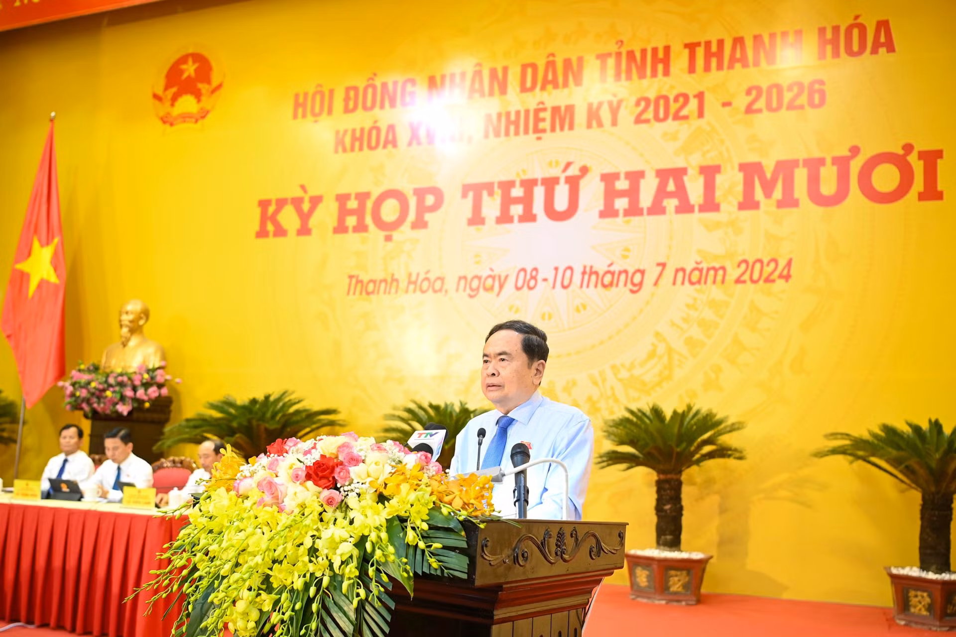 Chủ tịch Quốc hội Trần Thanh Mẫn phát biểu chỉ đạo tại kỳ họp.