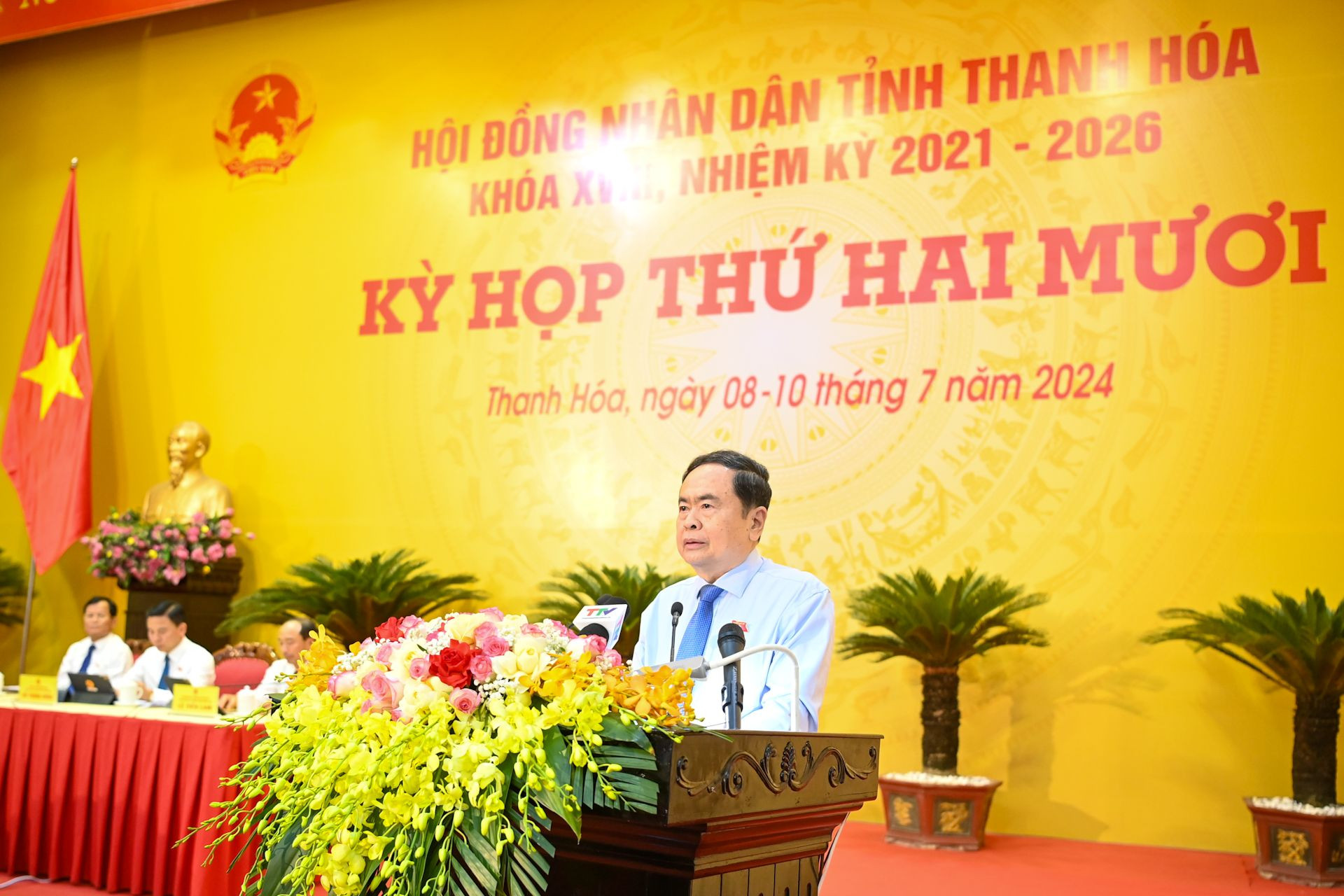 Chủ tịch Quốc hội Trần Thanh Mẫn phát biểu chỉ đạo tại kỳ họp.