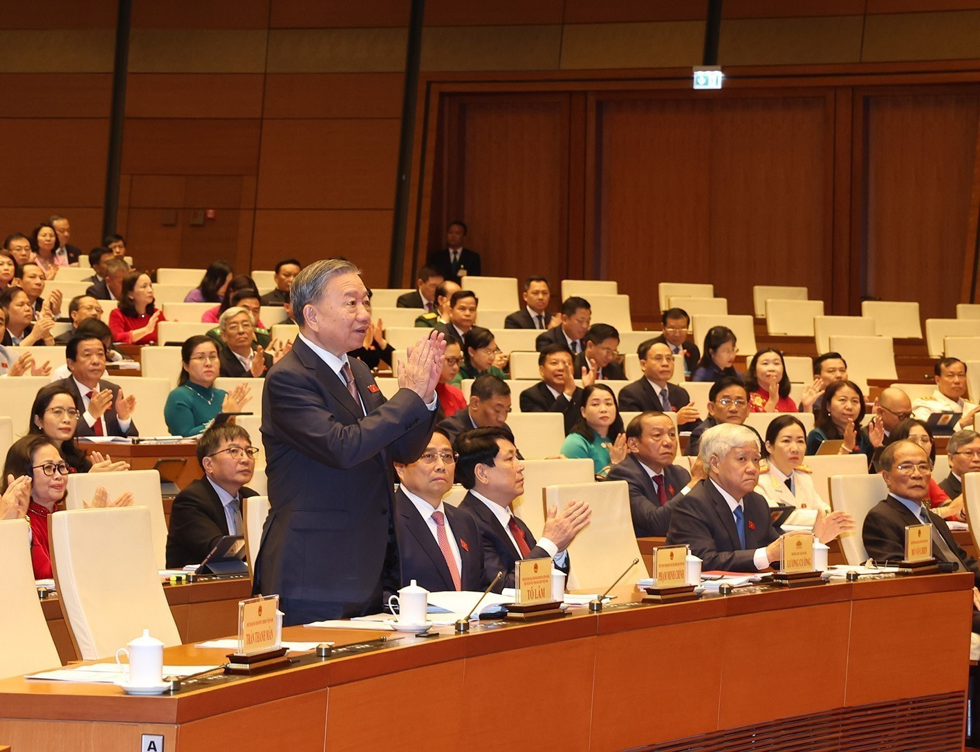 Tổng Bí thư, Chủ tịch nước Tô Lâm dự Kỳ họp thứ 8, Quốc hội khóa XV. Ảnh: Trí Dũng – TTXVN
