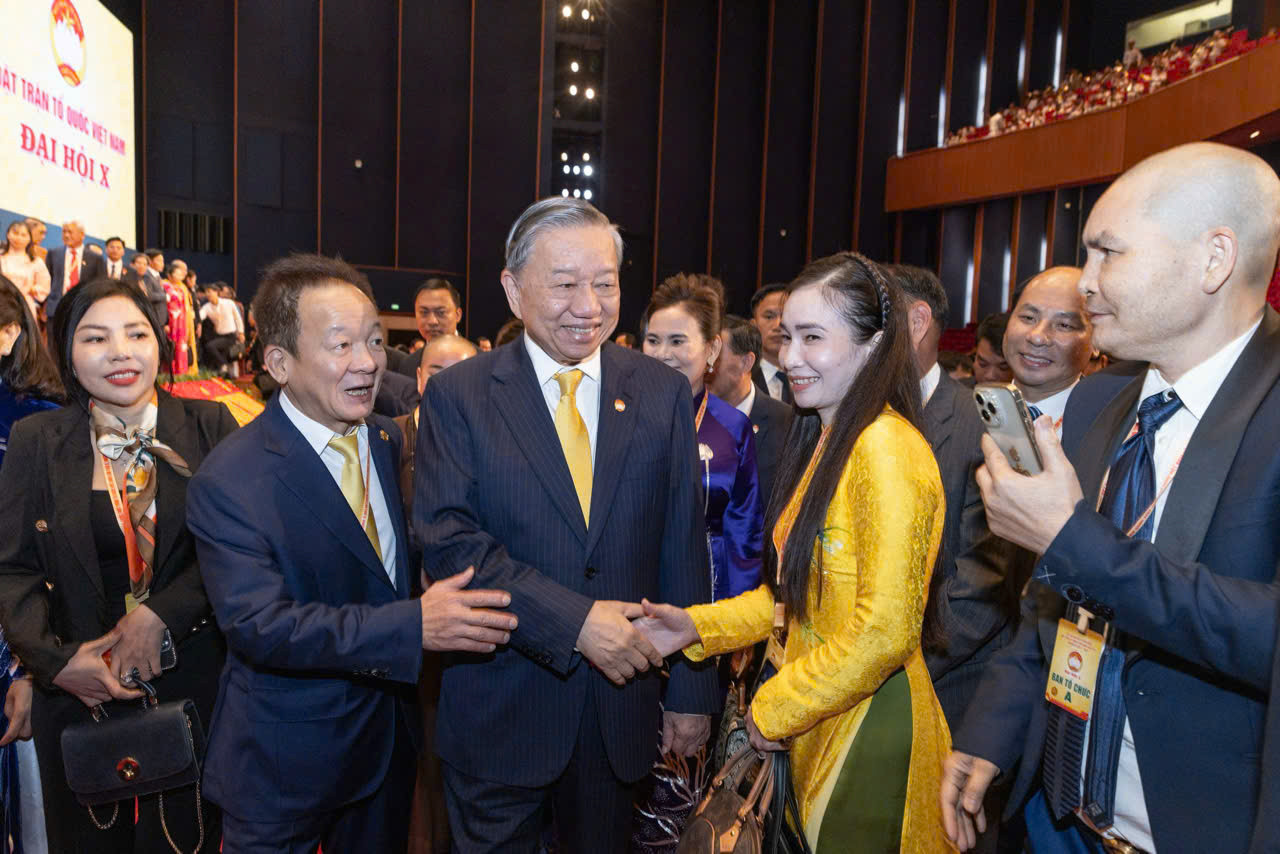 Tổng Bí thư, Chủ tịch nước Tô Lâm cùng các đại biểu dự Đại hội.