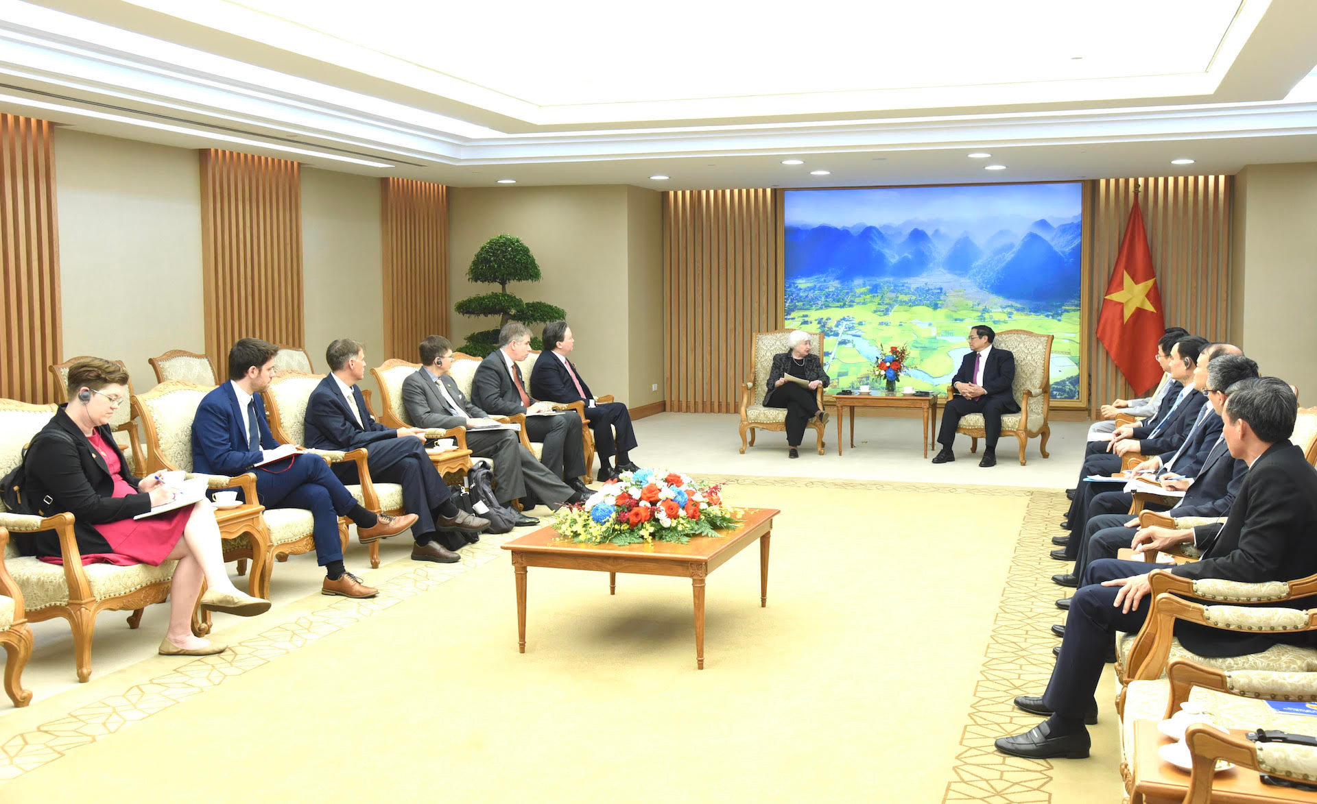 Quang cảnh buổi tiếp.