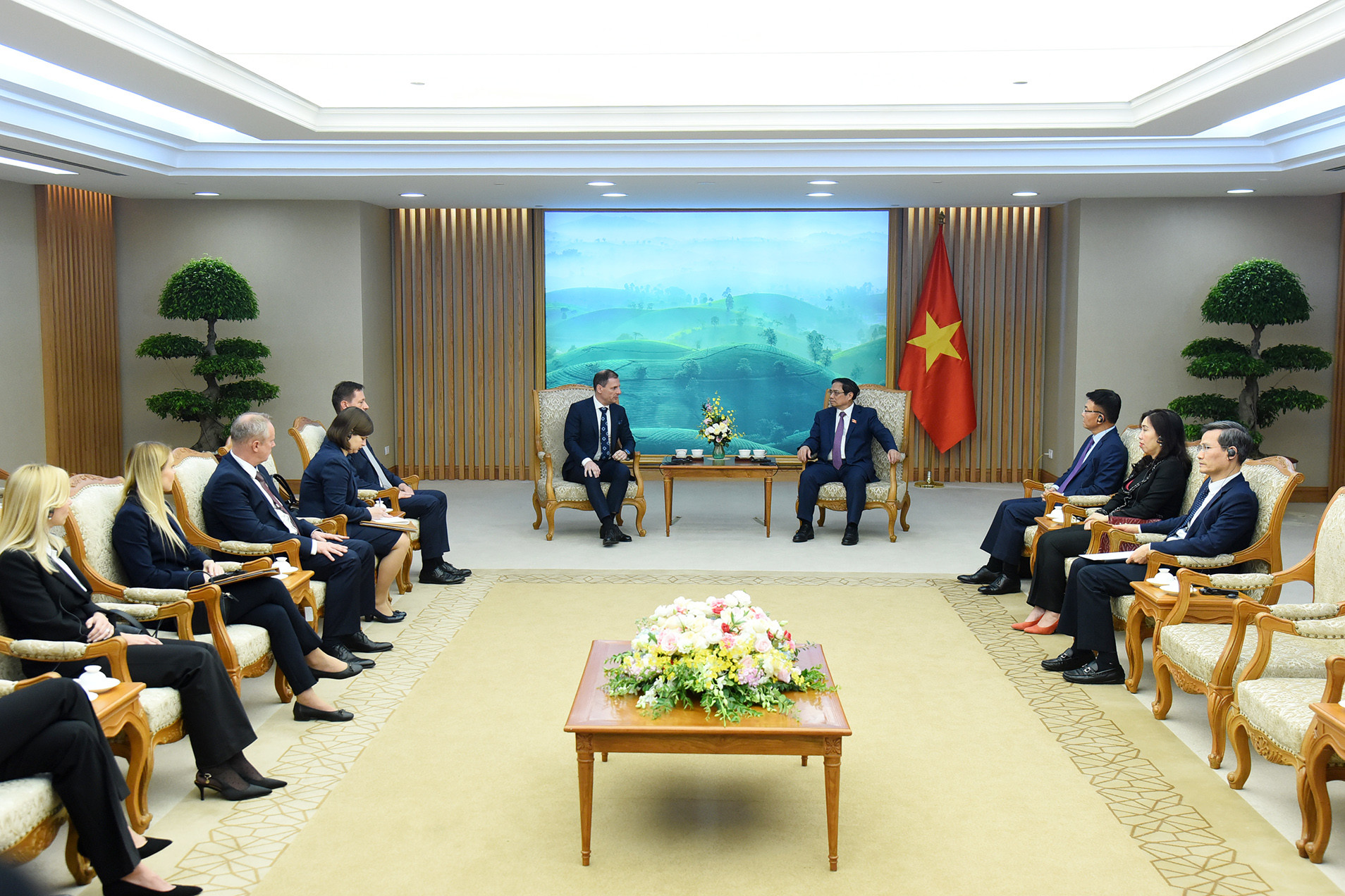 Quang cảnh buổi tiếp.