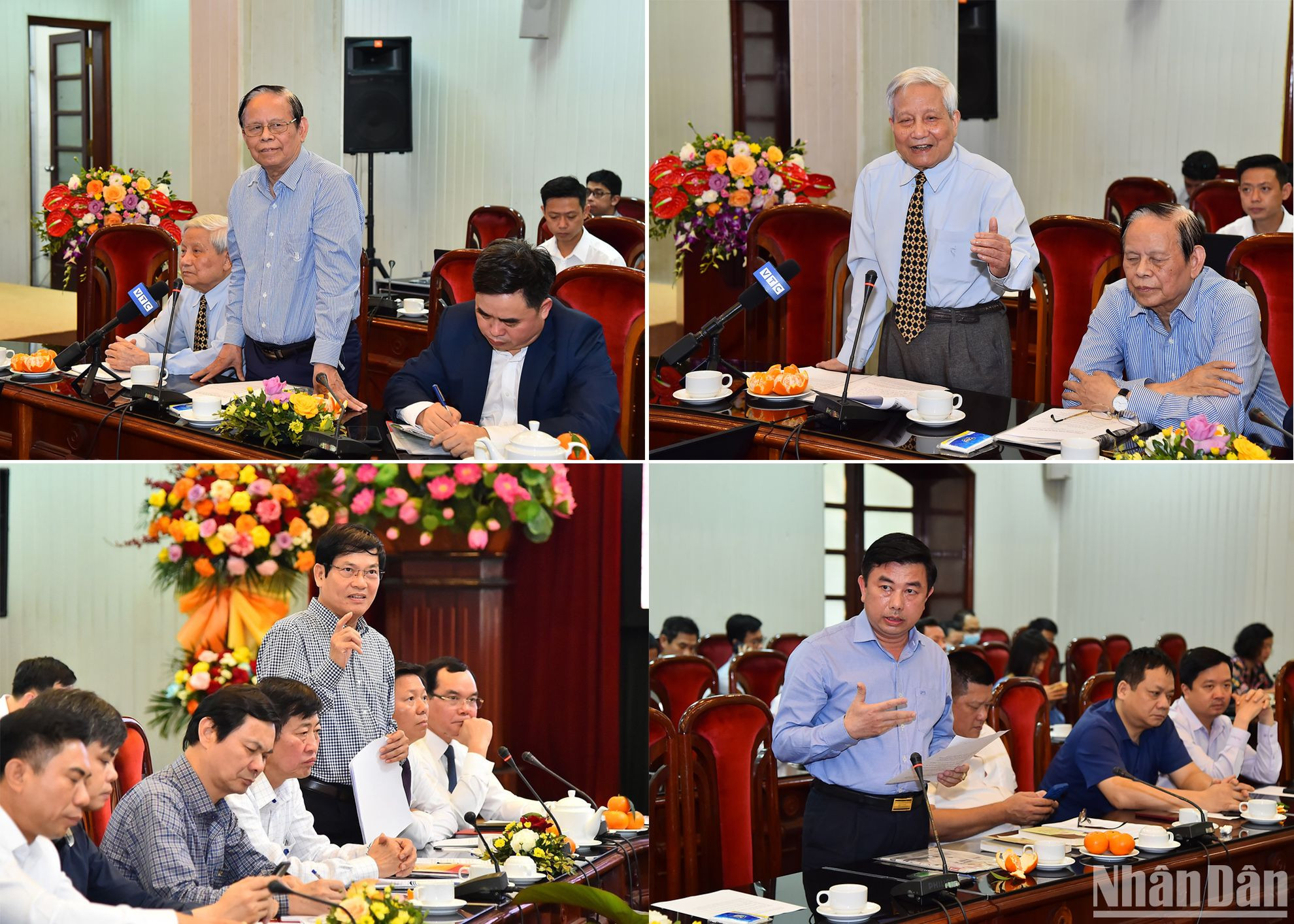 Các đại biểu trình bày tham luận tại buổi tọa đàm.