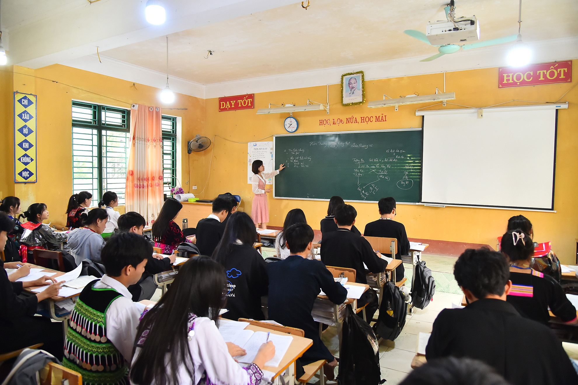 Năm học 2023-2024, nhà trường có 19 lớp học bao gồm 8 lớp 10; 5 lớp 11; 6 lớp 12; với tổng số 665 học sinh thuộc 17 dân tộc, trong đó có 29 học sinh dân tộc rất ít người là Cống, Sila và Lự. Năm học 2023-2024, nhà trường có 19 lớp học bao gồm 8 lớp 10; 5 lớp 11; 6 lớp 12; với tổng số 665 học sinh thuộc 17 dân tộc, trong đó có 29 học sinh dân tộc rất ít người là Cống, Sila và Lự.