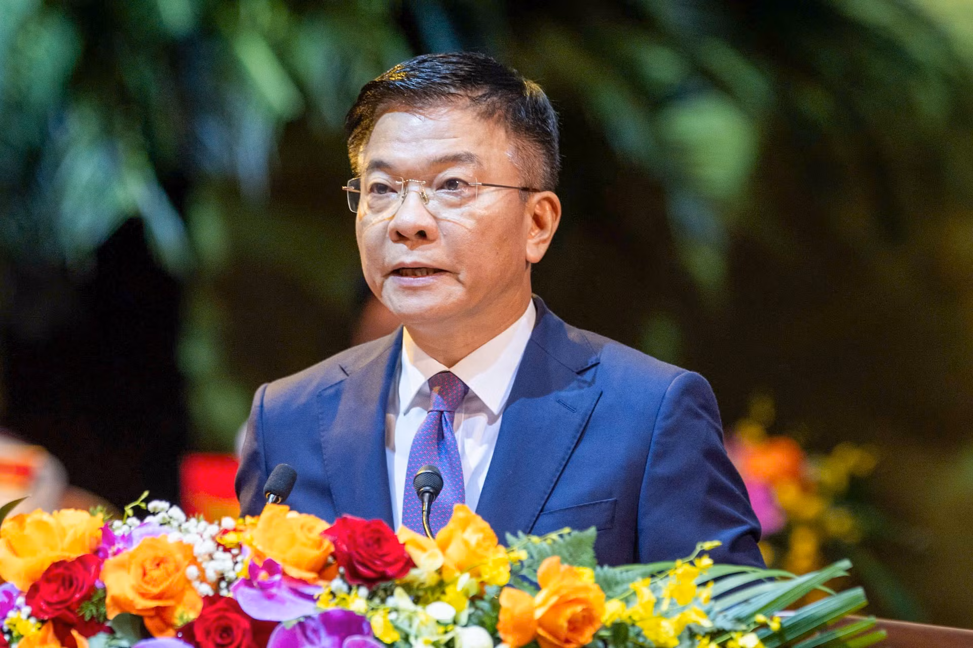 Phó Thủ tướng Lê Thành Long thông tin về công tác phối hợp giữa Chính phủ và Ủy ban Trung ương Mặt trận Tổ quốc Việt Nam.