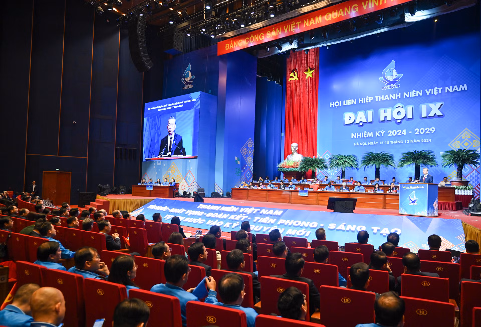 Tổng Bí thư Tô Lâm phát biểu chỉ đạo Đại hội.