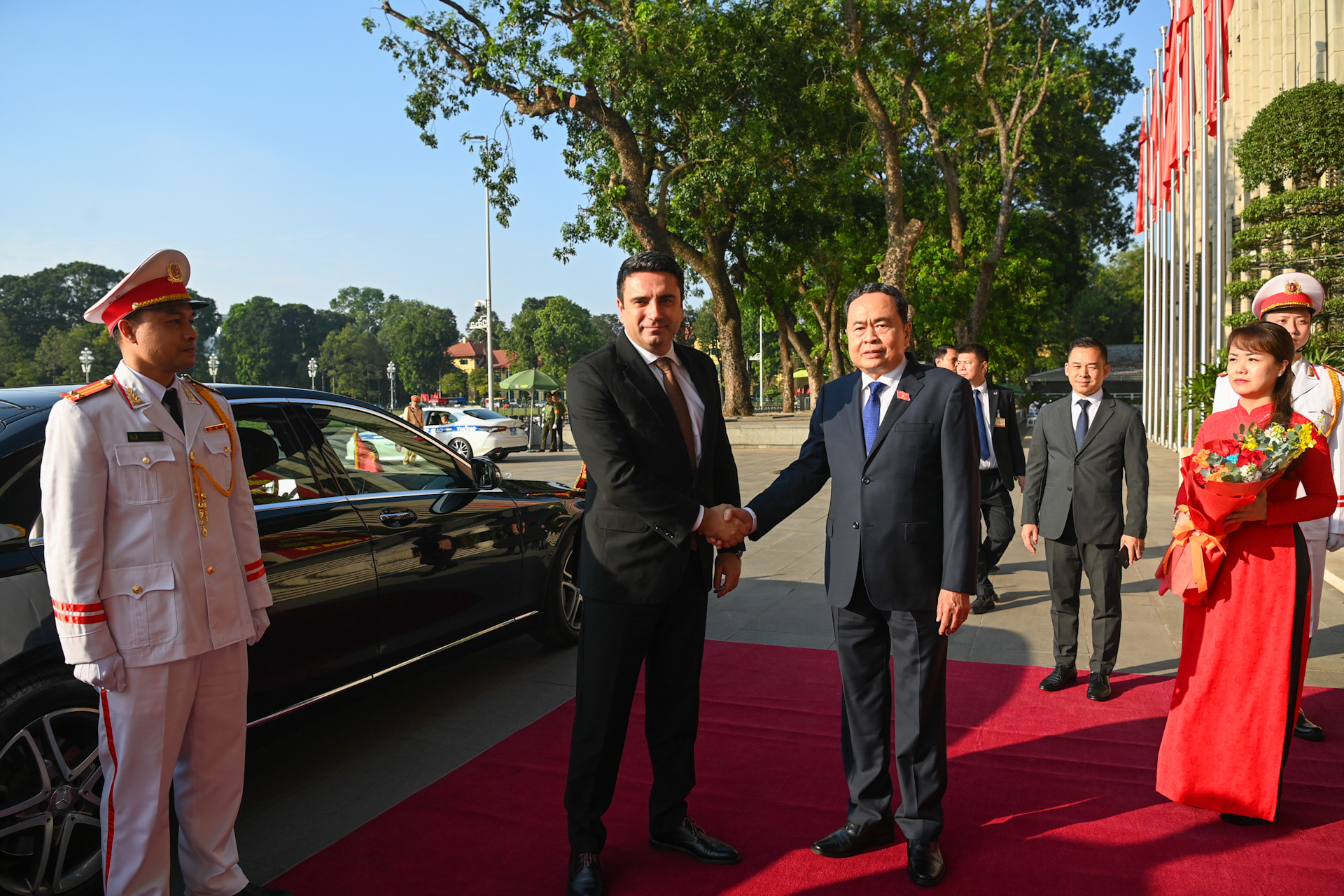 Chủ tịch Quốc hội Trần Thanh Mẫn đón, hội đàm với Chủ tịch Quốc hội Cộng hòa Armenia Alen Simonyan ảnh 1