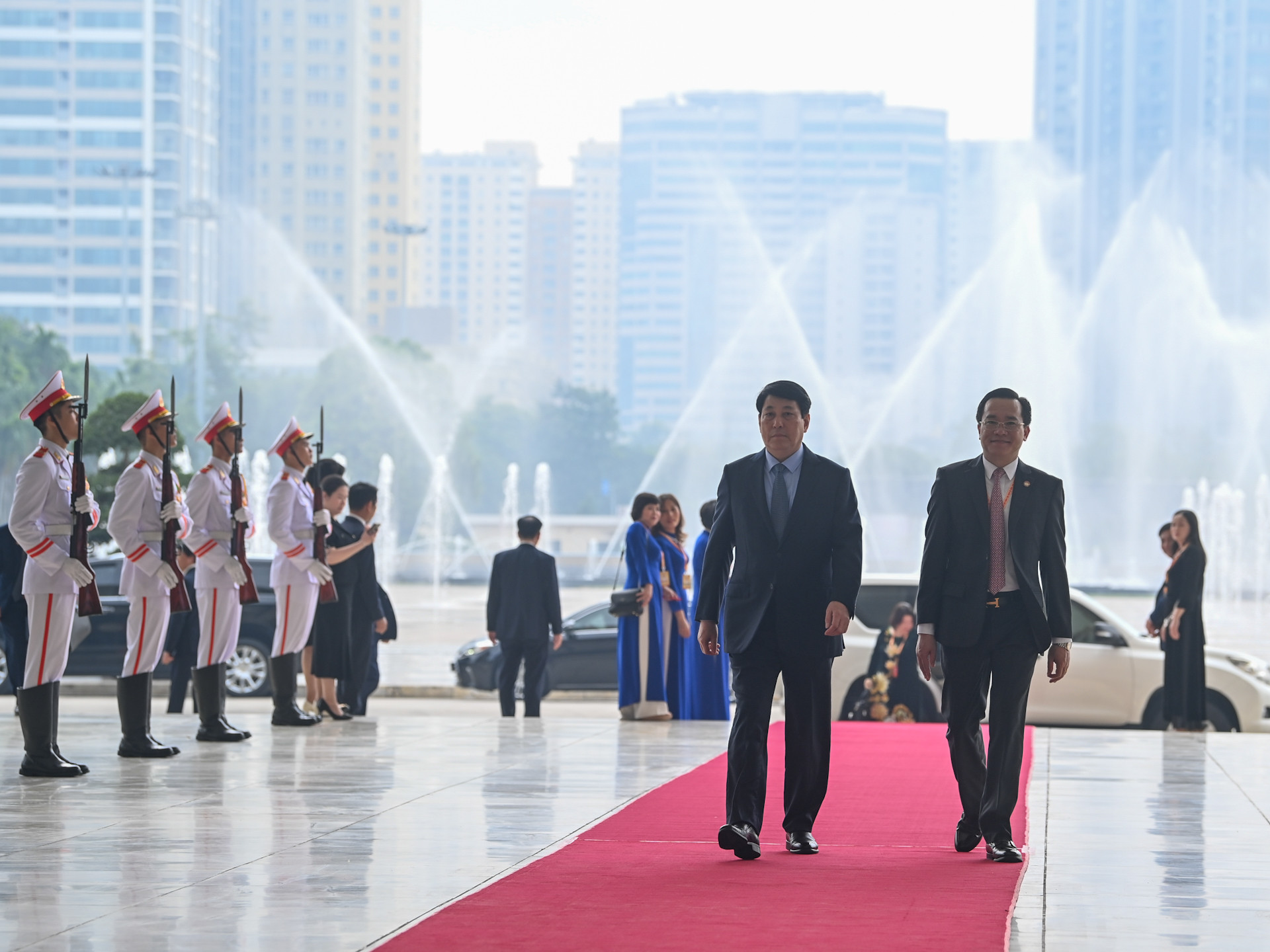 Thường trực Ban Bí thư Lương Cường dự Đại hội.