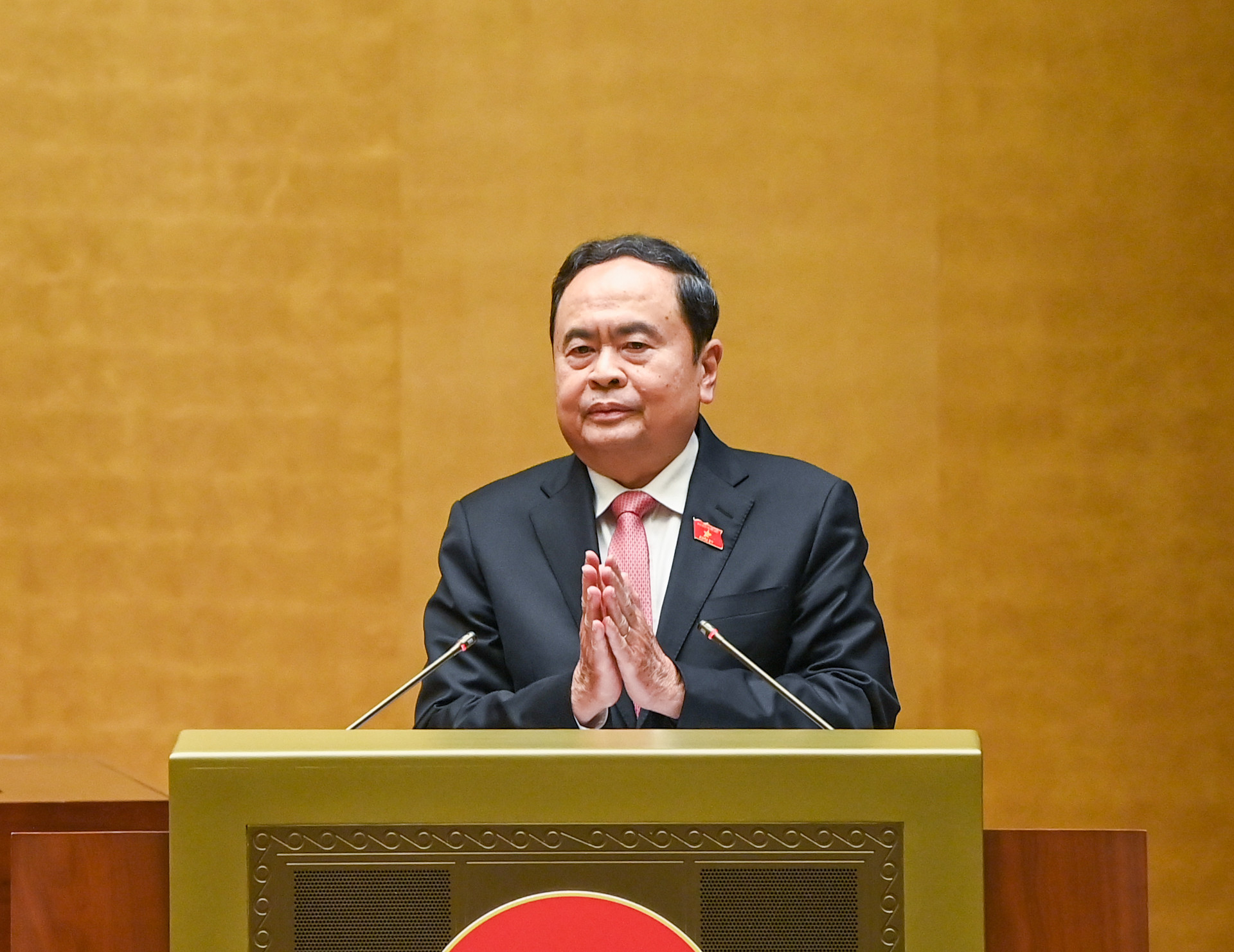 Chủ tịch Quốc hội Trần Thanh Mẫn phát biểu chỉ đạo hội nghị.